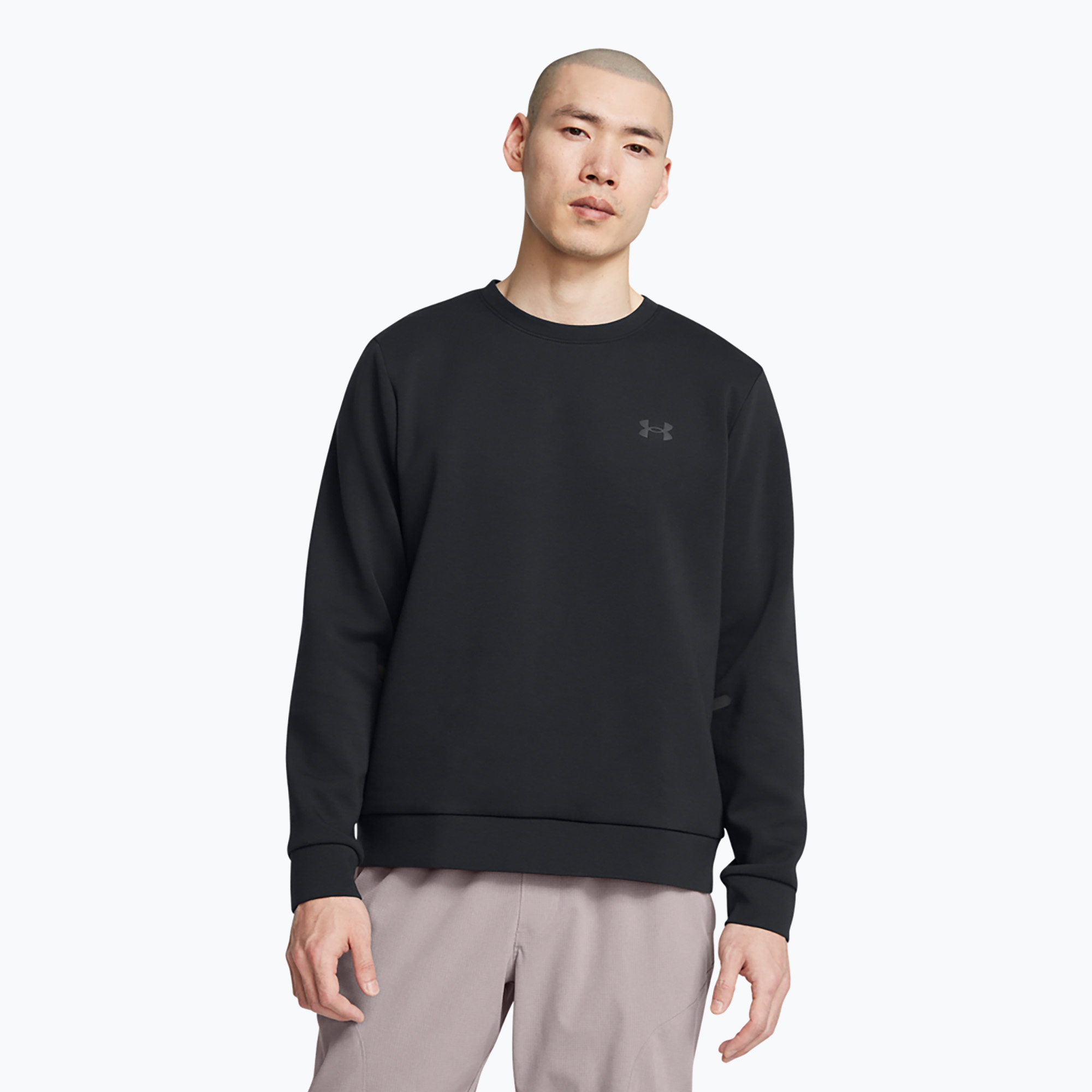 Men's sweatshirt Under Armour Unstoppable Fleece Crew black/black (S)