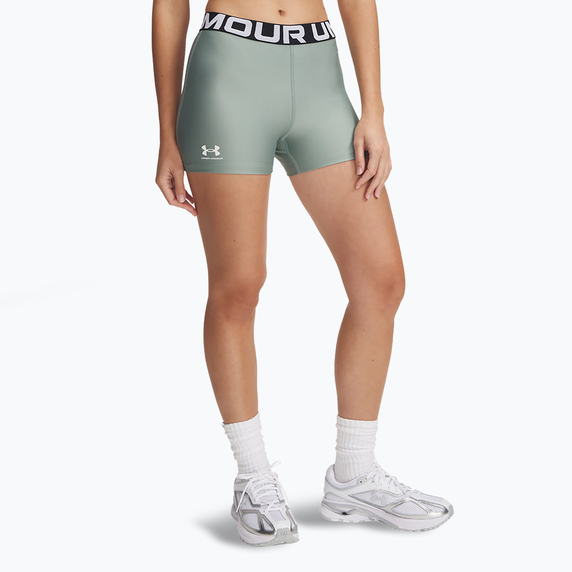 Women's shorts Under Armour HG Authentics horizon silica green/white (XS)