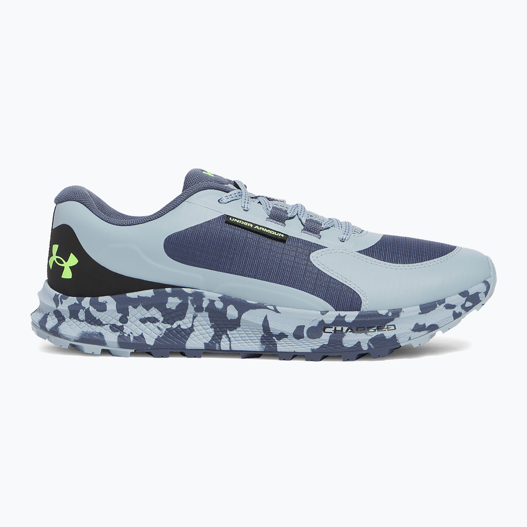 Under Armour Charged Bandit Trail 3 men's running shoes downpour gray/harbor blue/hyper green (46 EU)