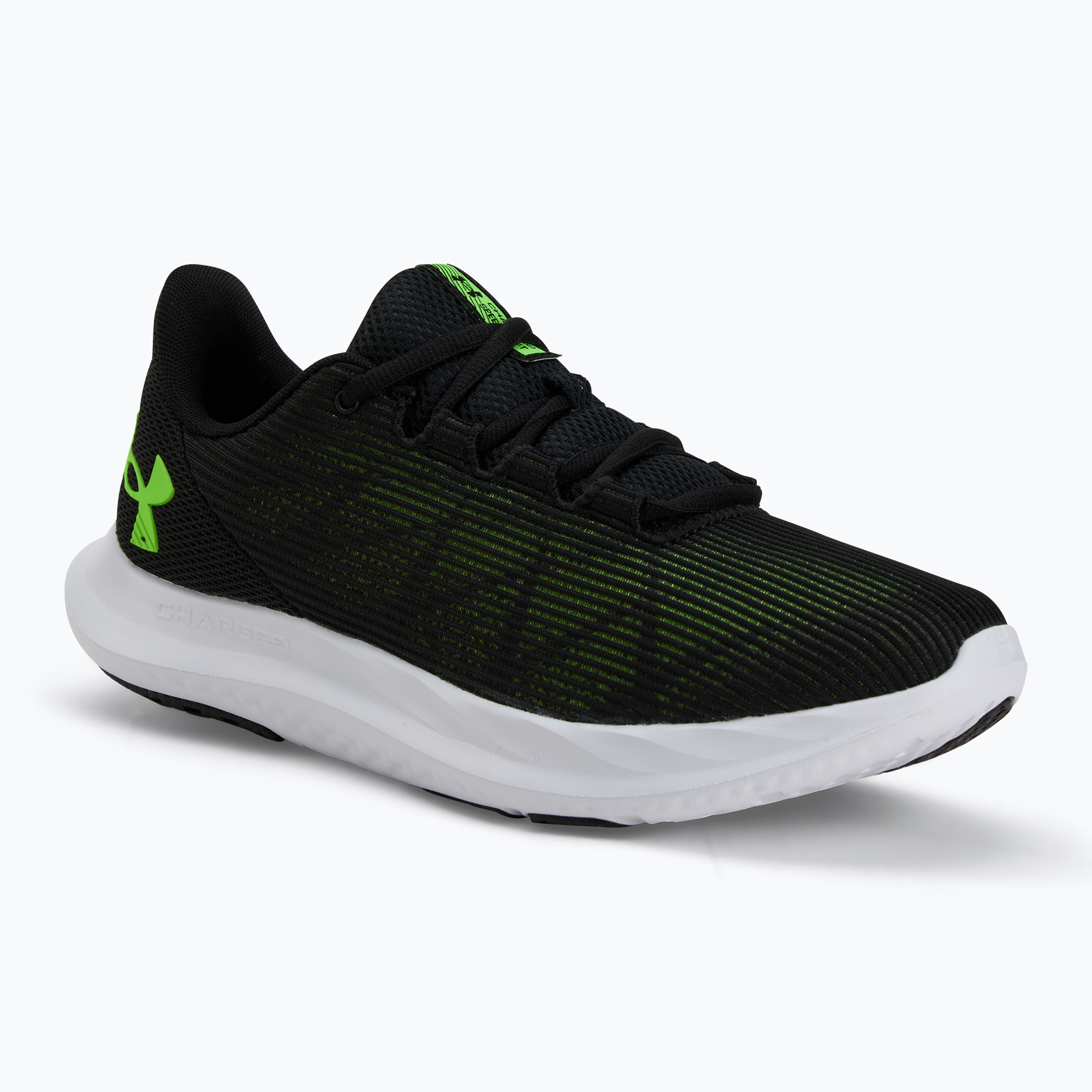 Under Armour Charged Speed Swift men's running shoes black/black/hyper green (42 EU)