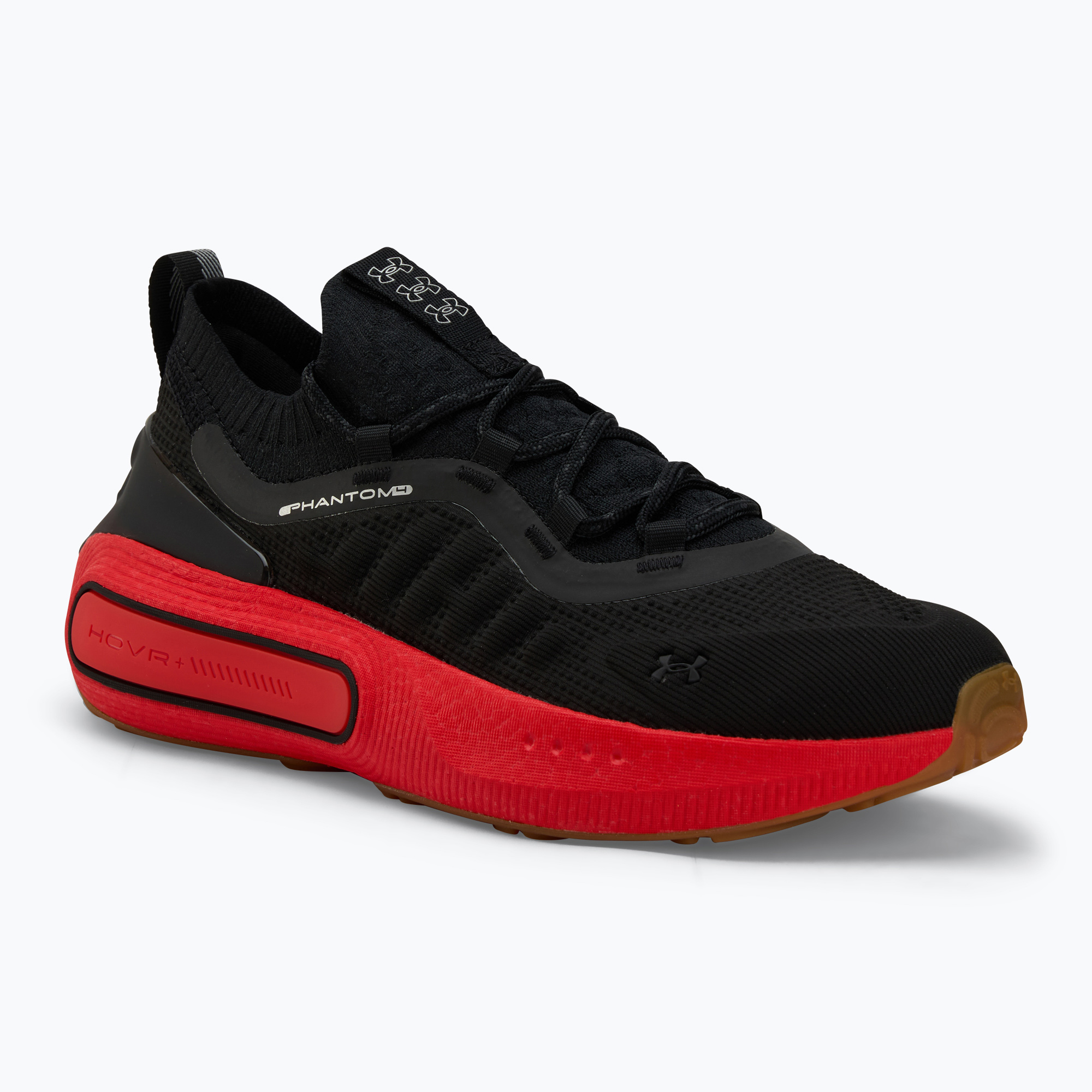Men's shoes Under Armour Phantom 4 black/lava red/metallic silver (42.5 EU)
