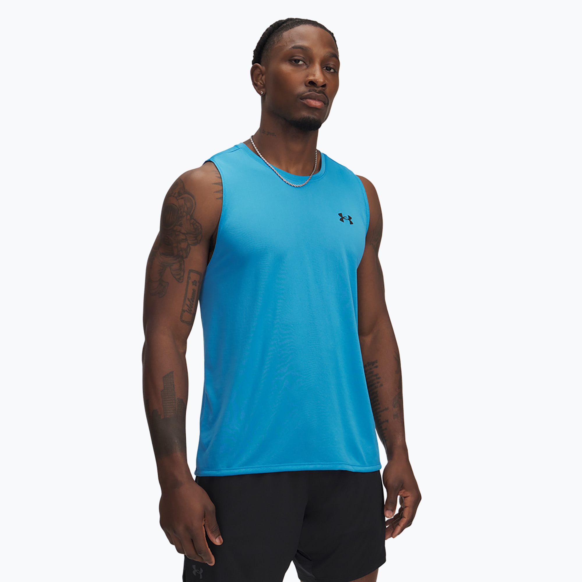 Men's training top Under Armour Tech Tank ether blue/black (XXL)