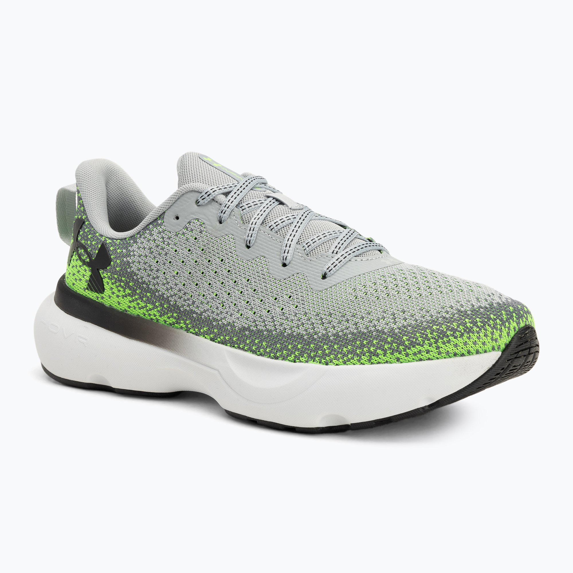 Under Armour Infinite mod gray/hyper green/black men's running shoes (44.5 EU)