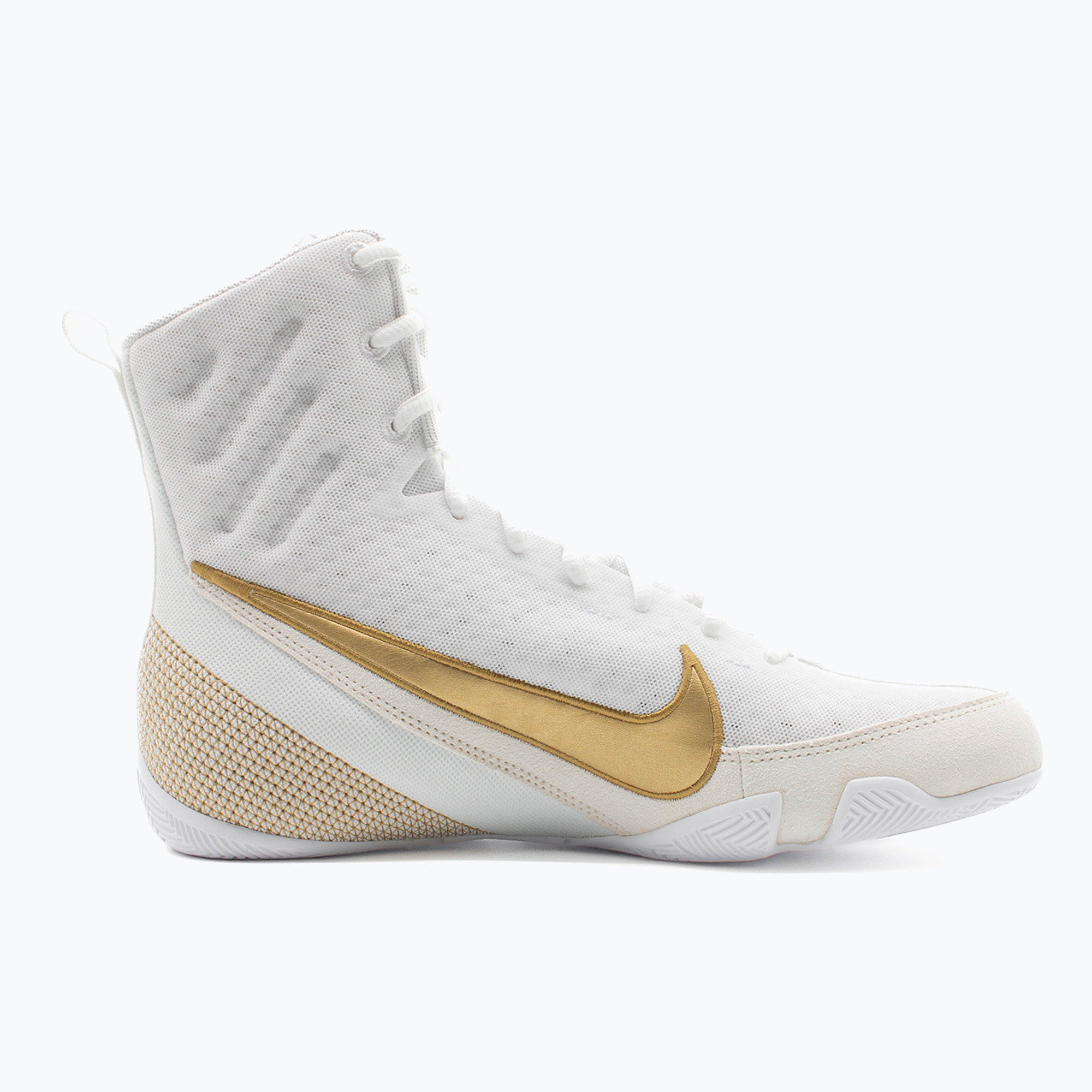 Nike Machomai 3 white/metallic gold boxing shoes (47.5 EU)