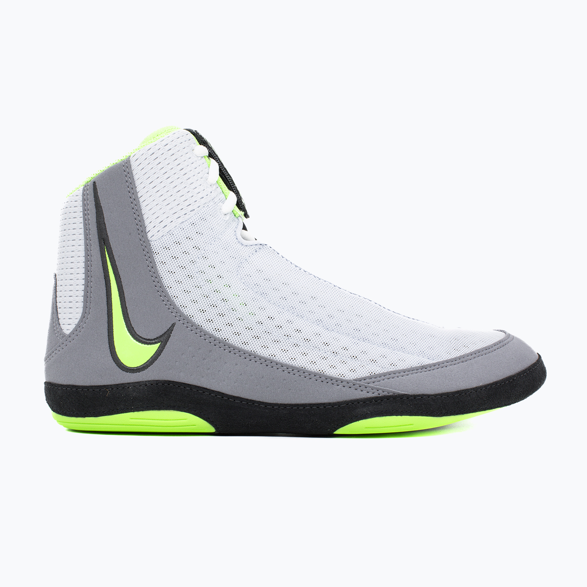 Nike Inflict 4 football wrestling shoes grey/lime blast/anthracite/white (42 EU)