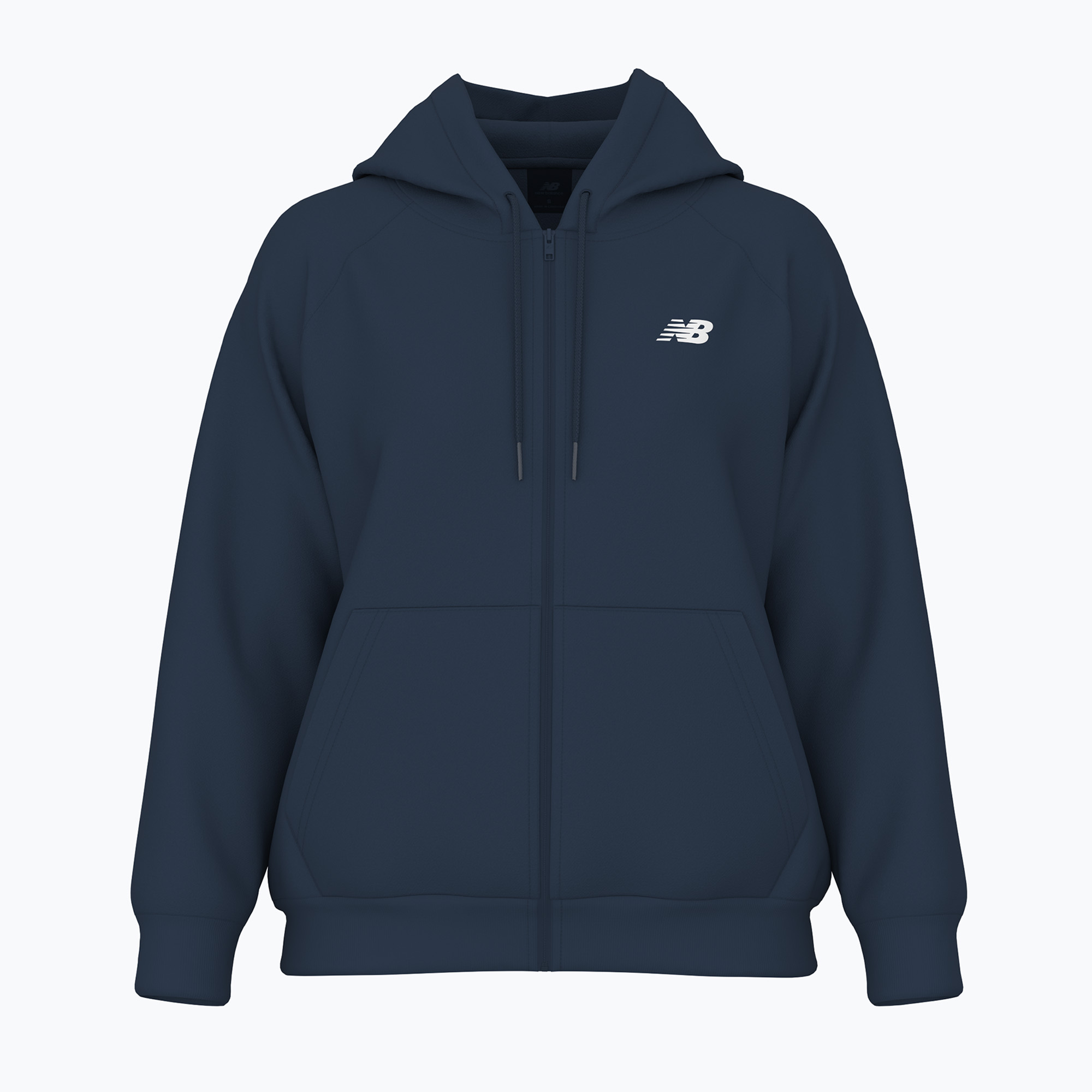 Women's sweatshirt New Balance Fleece Logo Full Zip athletic nb navy