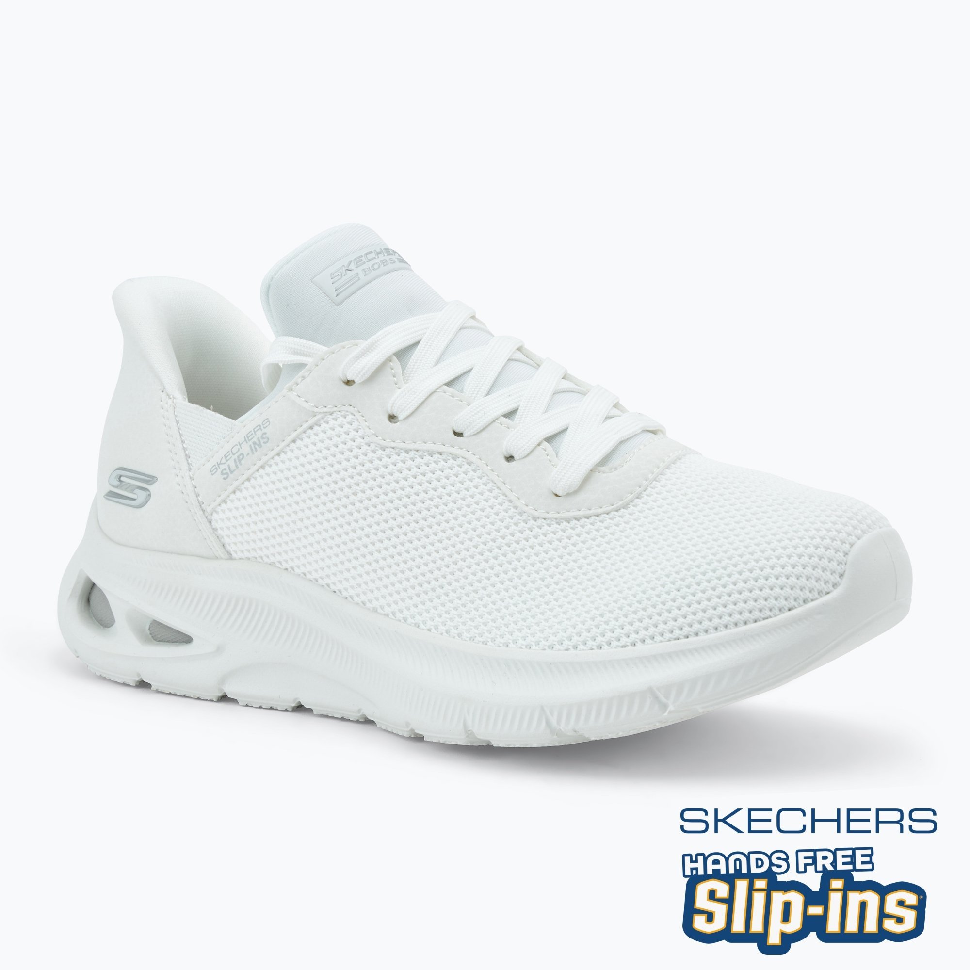 Women's shoes SKECHERS Bobs Sport Unity Pinch Of Luck off white (35 EU)
