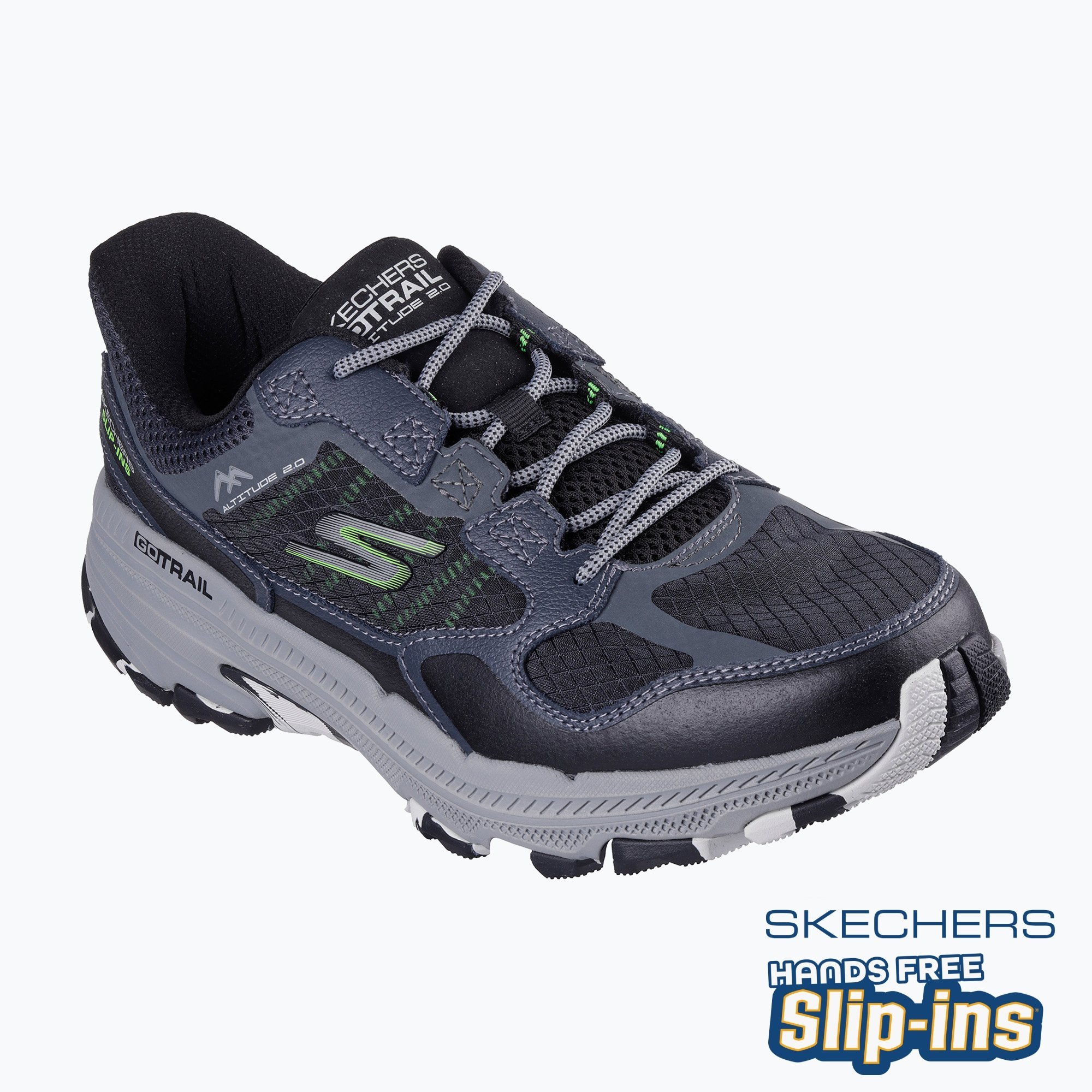 Men's running shoes SKECHERS Go Run Trail Altitude 2.0 Rocky Hill black (44 EU)