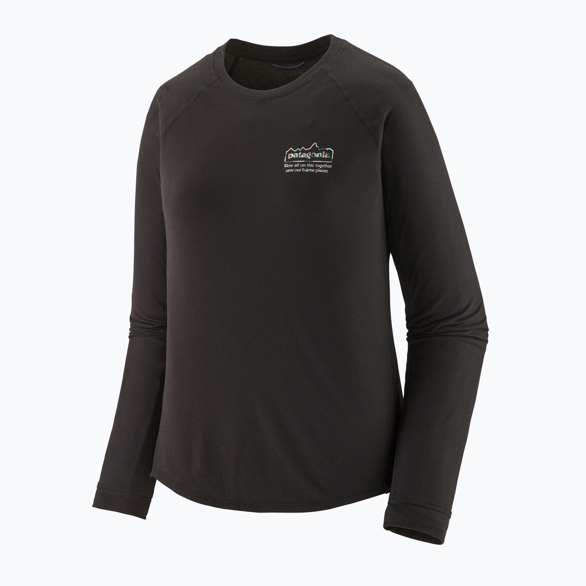Women's Patagonia Capilene Cool Trail Graphic unity fitz/black longsleeve (L)