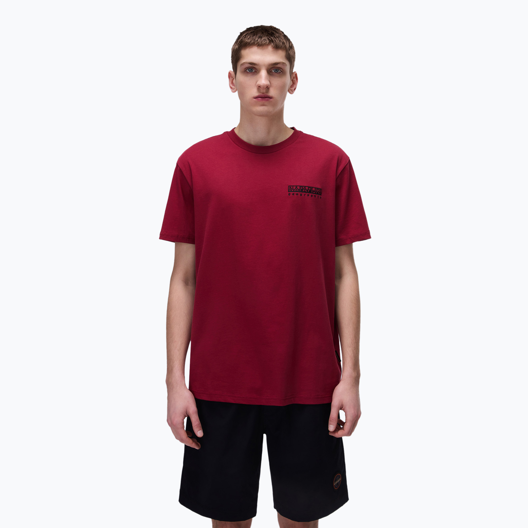 Men's T-shirt Napapijri S-Vignonil Back tibetan red R1E