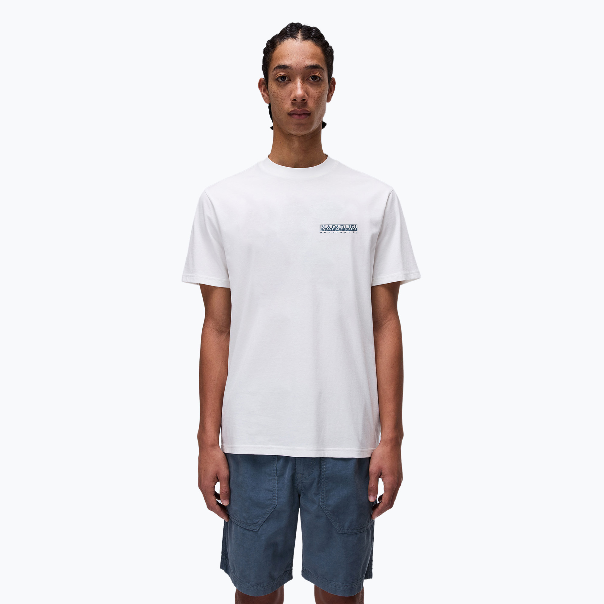 Men's Napapijri S-Dati white heron t-shirt (M)