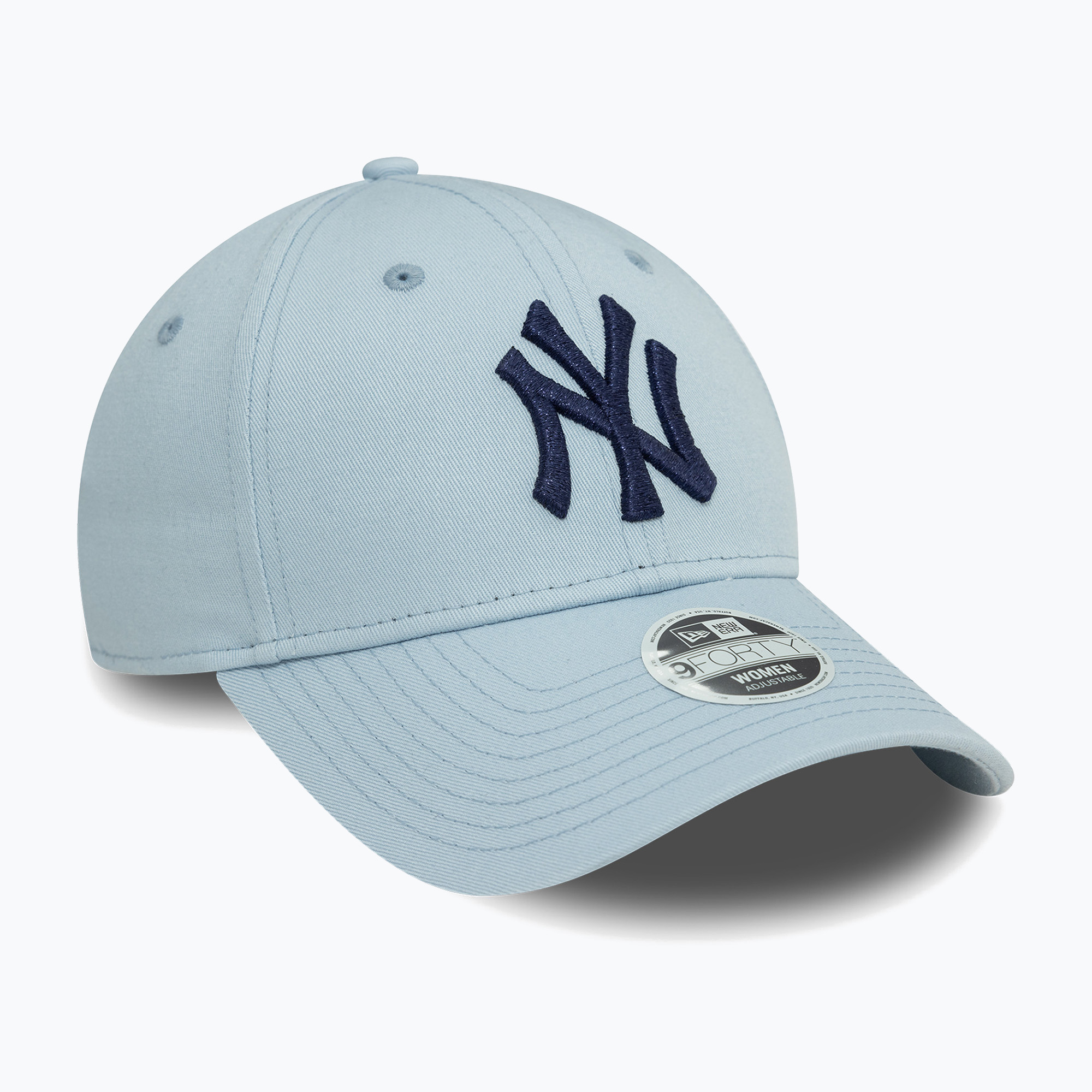 New Era Metallic Logo 9Forty New York Yankees baseball cap pastel blue