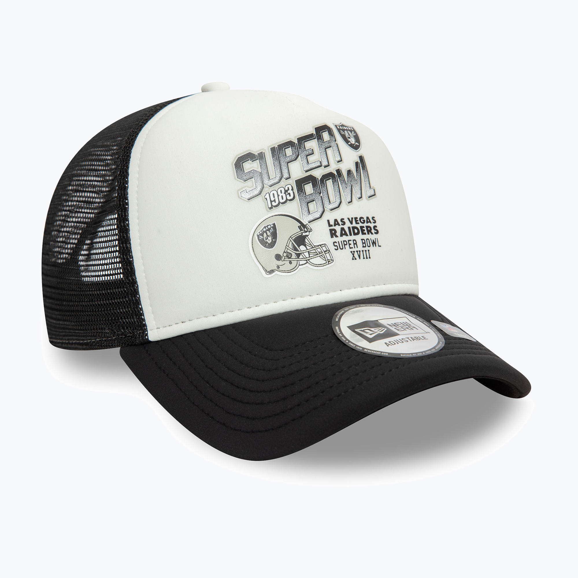 New Era Superbowl Trucker Las Vegas Raiders baseball cap black
