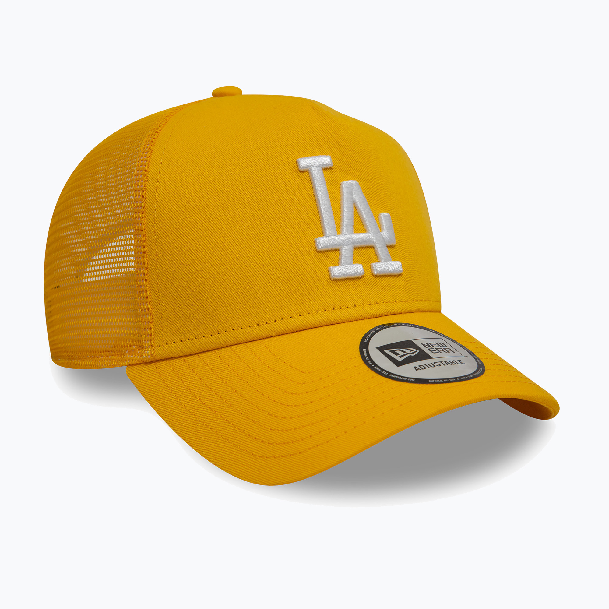 New Era League Essential Trucker Los Angeles Dodgers med yellow baseball cap