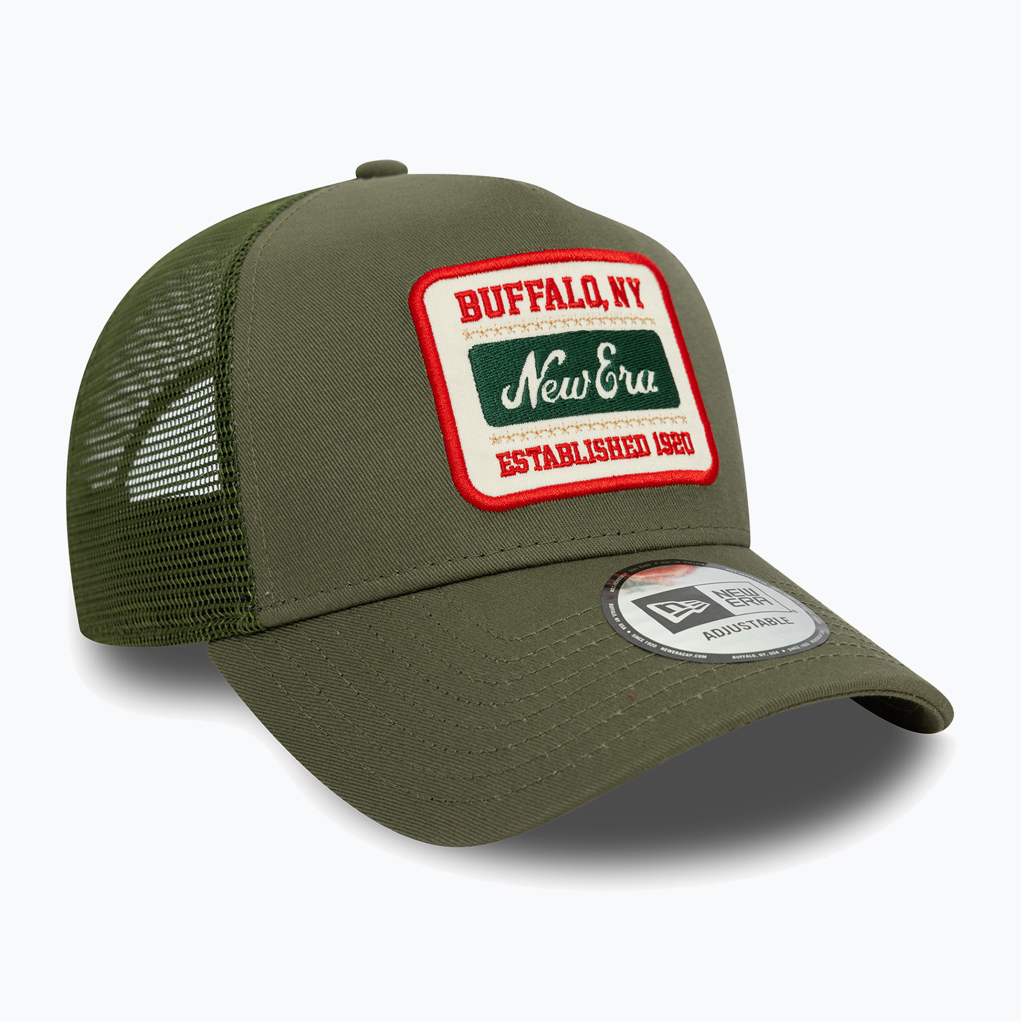 New Era NE Patch Trucker green med baseball cap