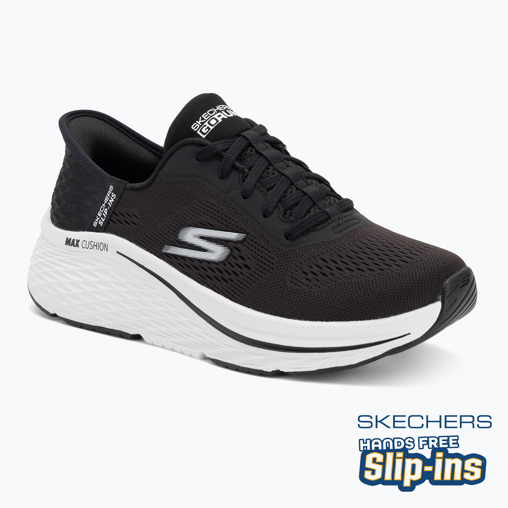 SKECHERS women's shoes Max Cushioning Elite 2.0 Vanish black/white (36 EU)