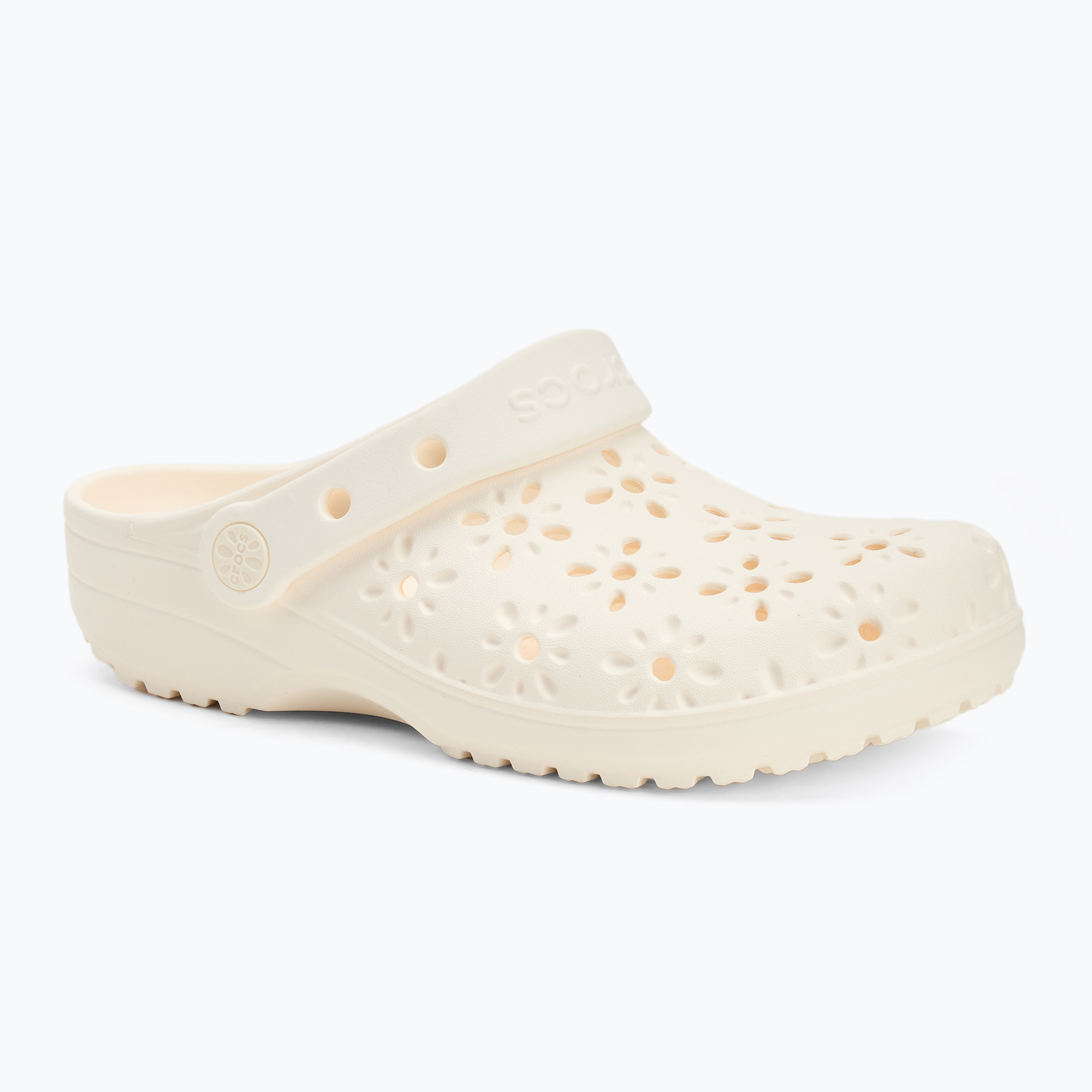 Children's clogs Crocs Classic Floral Cutout Clog Kids chalk (33-34 EU)