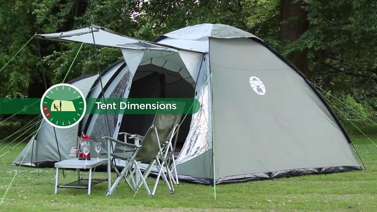 Coleman Waterfall 5 Deluxe camping tent green 2000038893