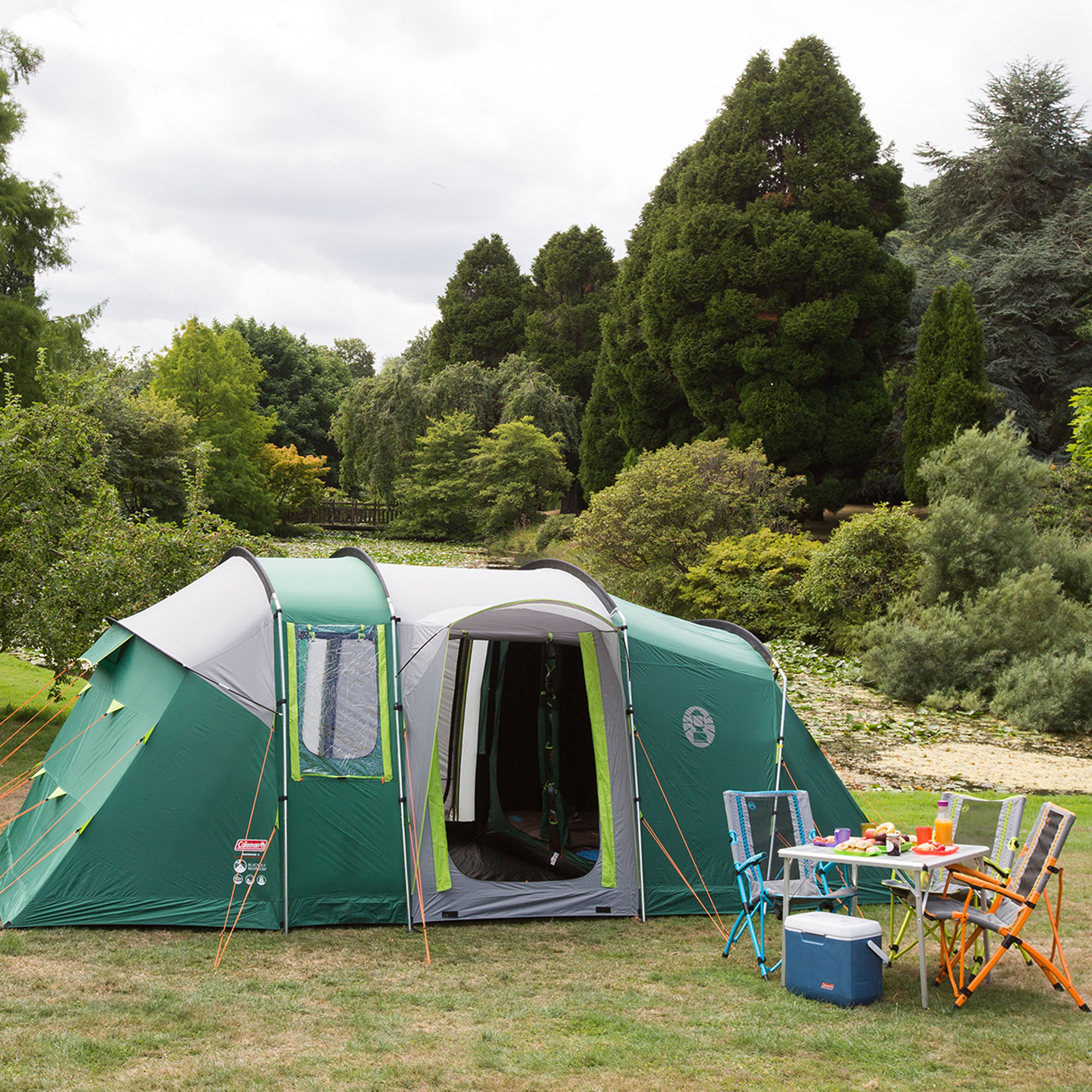 Coleman Mackenzie Blackout 6 person camping tent 6 green 2000033762