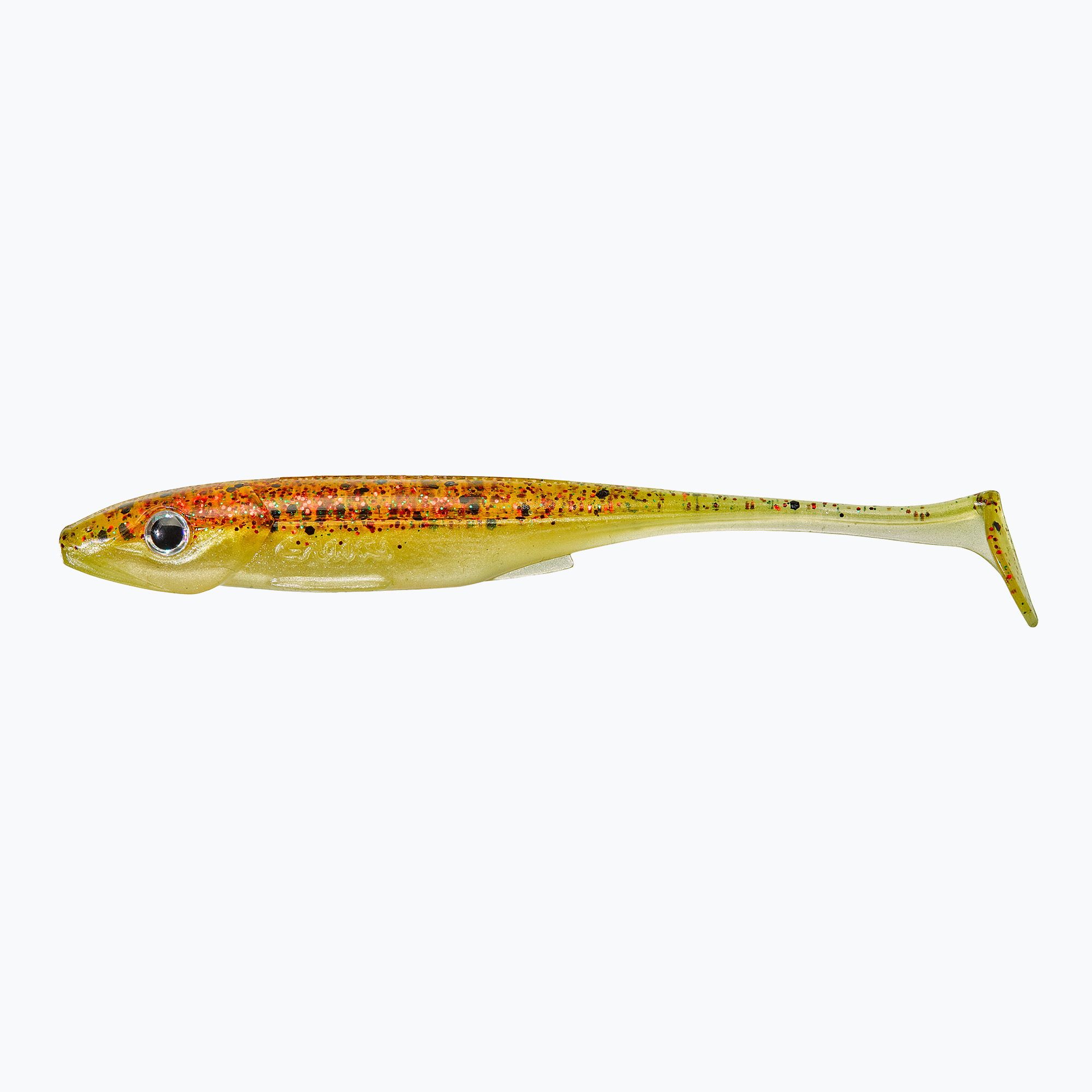 GUNKI Whiz Brown sugar green-red flake rubber bait 69769