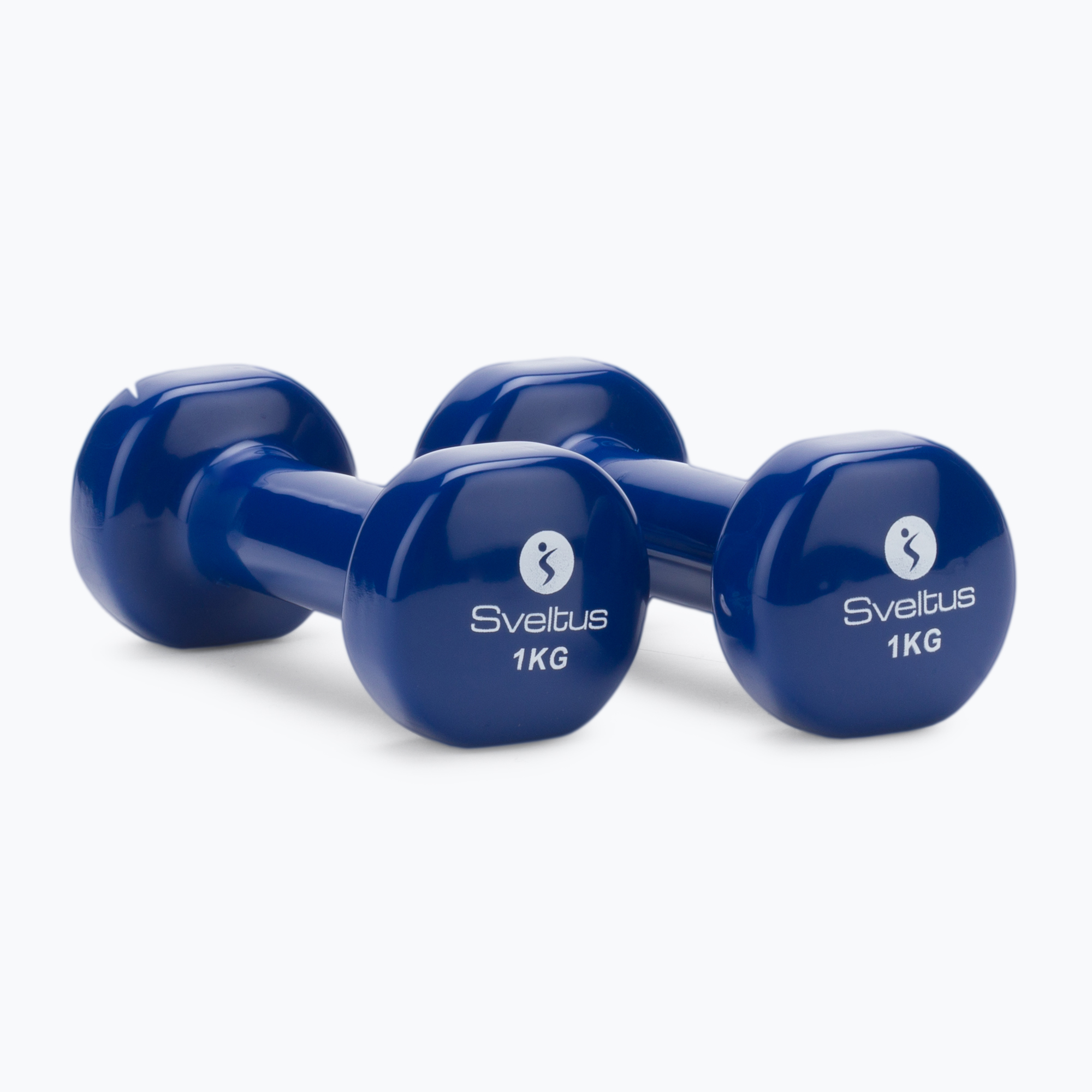 Set of dumbbells 1 kg 2 pcs. Sveltus Epoxy blue 1181 (1 kg)