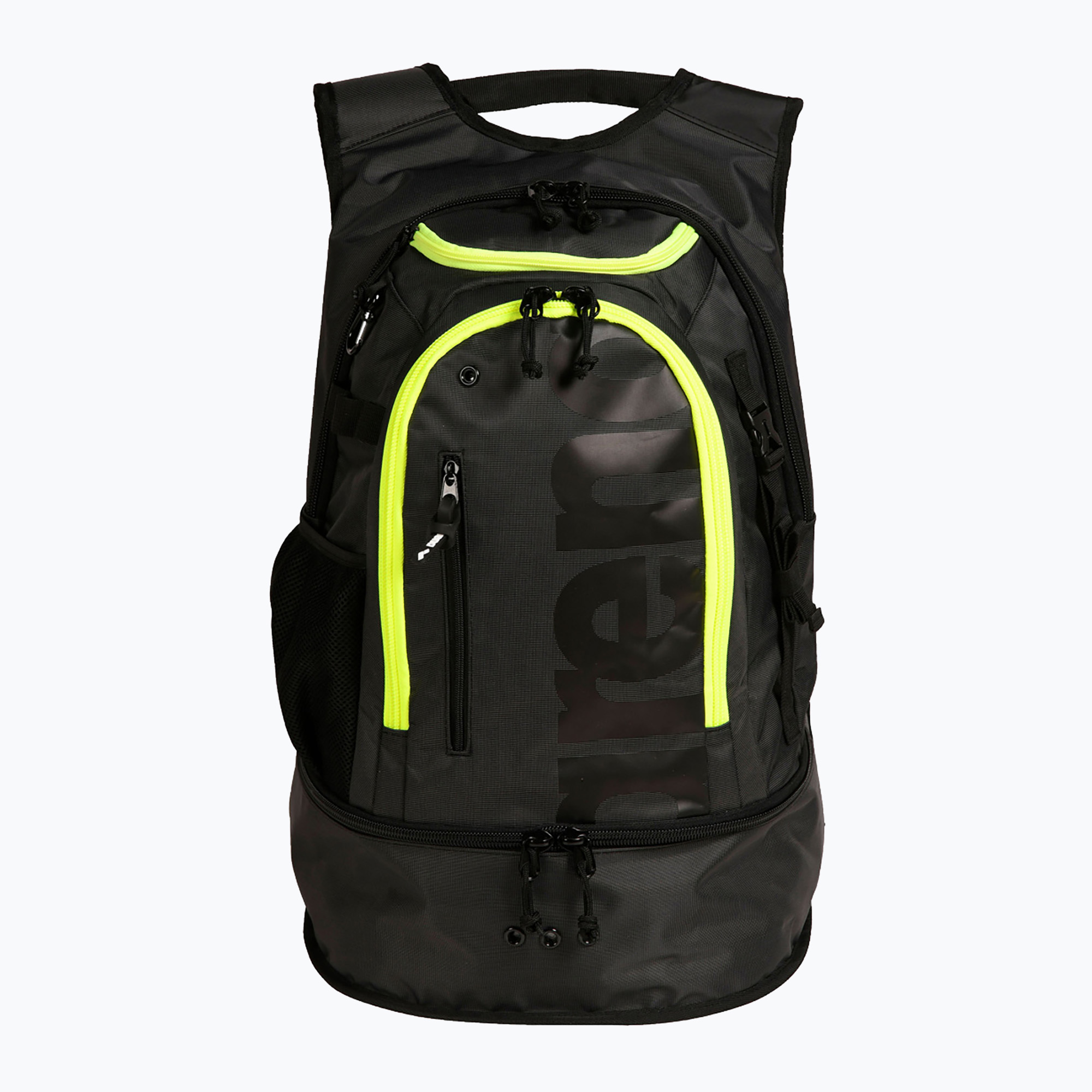 Arena Fastpack 3.0 40 l dark smoke/neon yellow swimming backpack