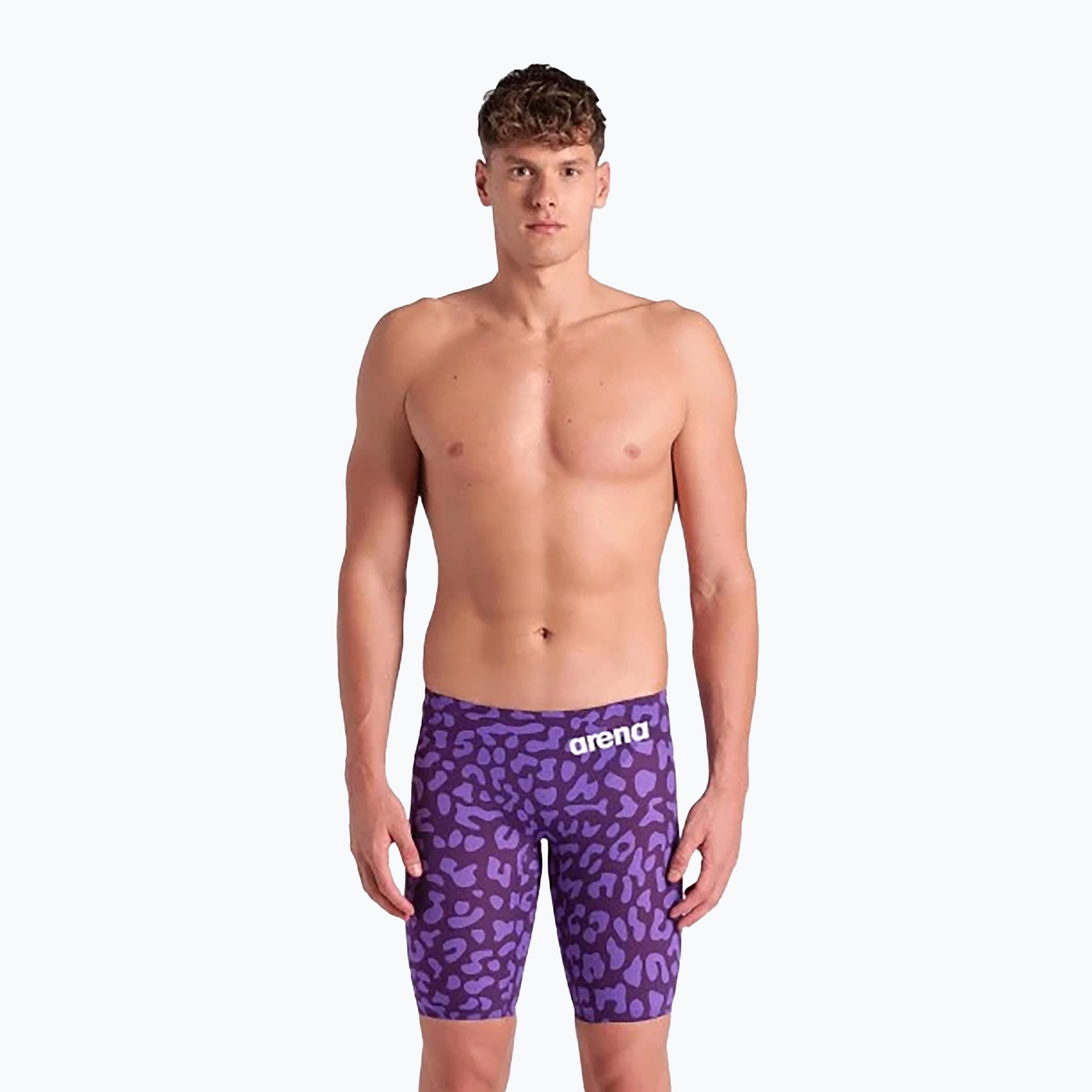 Men's swimwear arena Powerskin Carbon Air2 LE Jammer leopard violet (75)