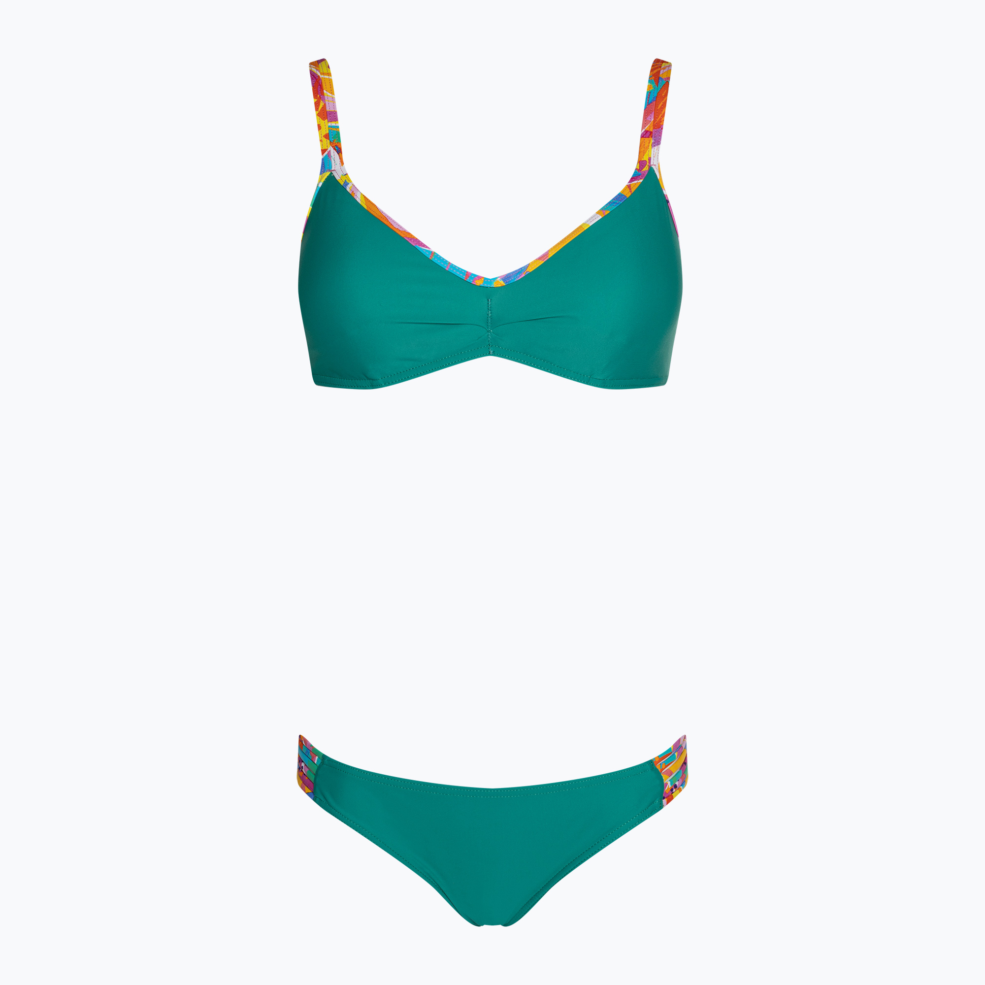 Women's two-piece swimsuit Banana Moon Tyezumma Watercolor vert (M (38 Fr))