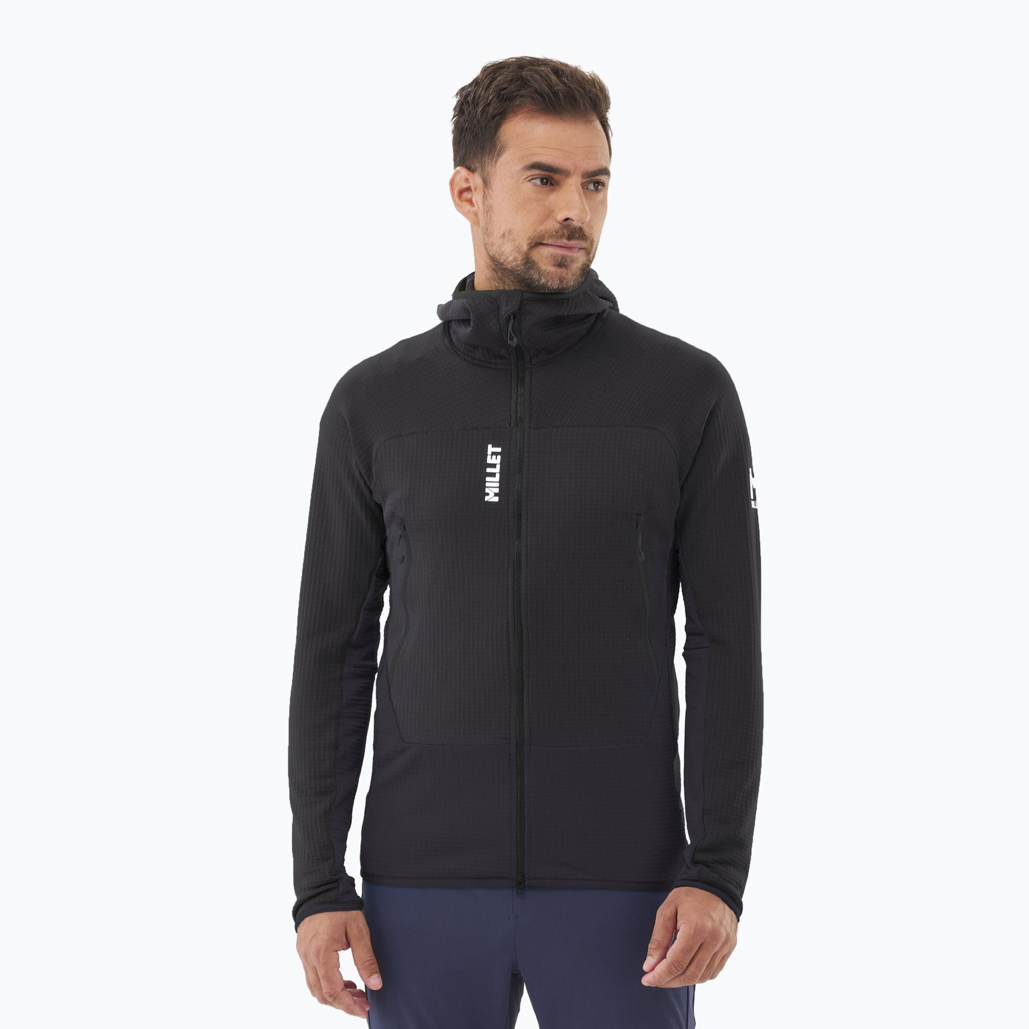 Men's Millet Fusion Grid Hoodie black/noir (XL)