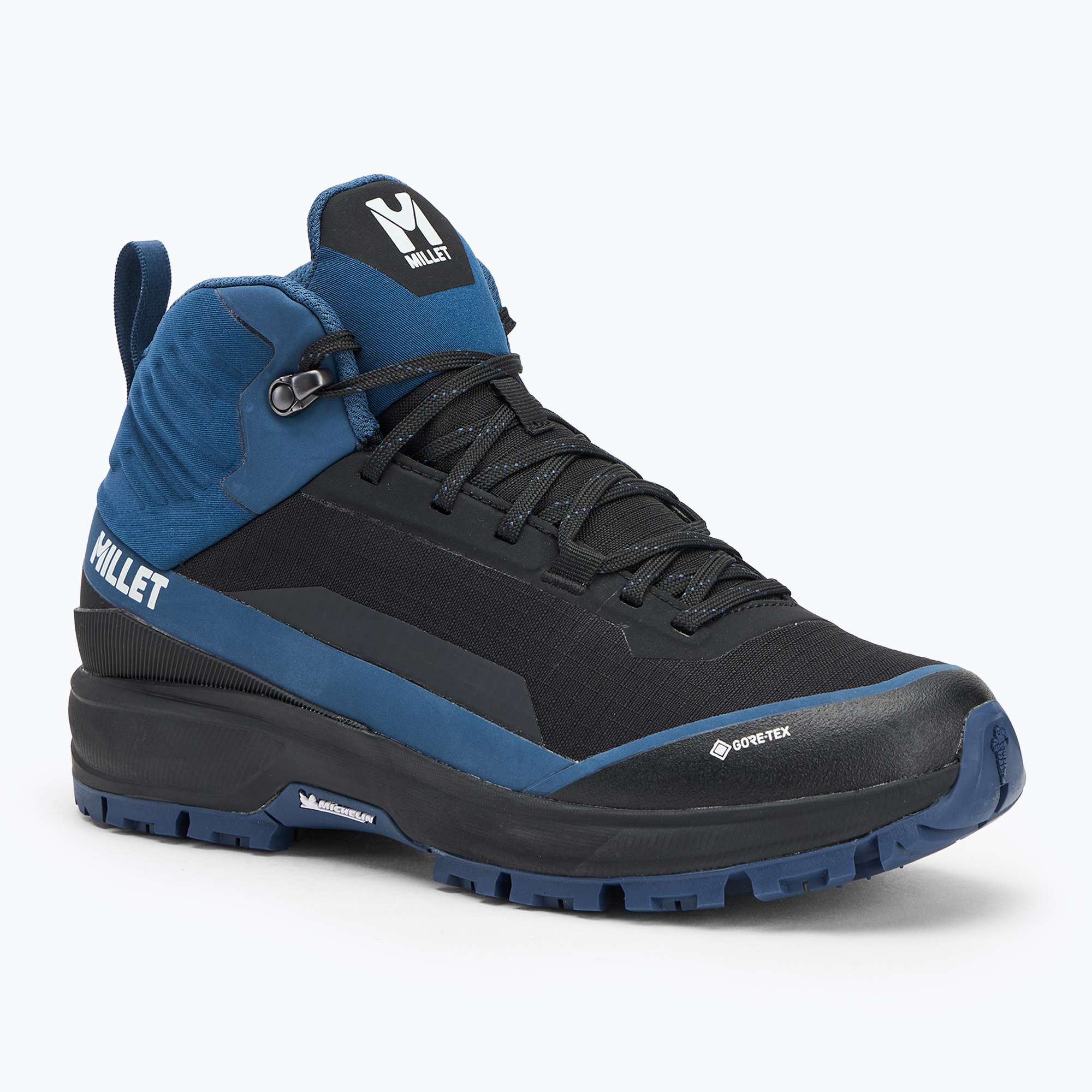 Men's trekking boots Millet Wanaka Mid GTX black/ dark denim (43 1/3 EU)