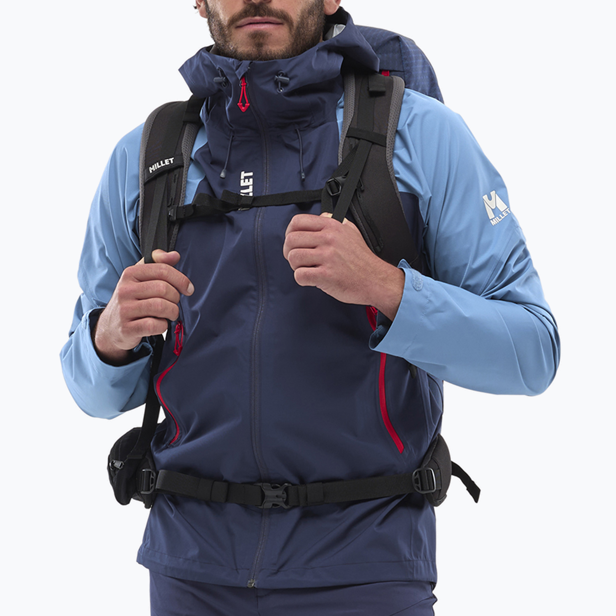 Men's rain jacket Millet Fitz Roy saphir/coronet blue (L)