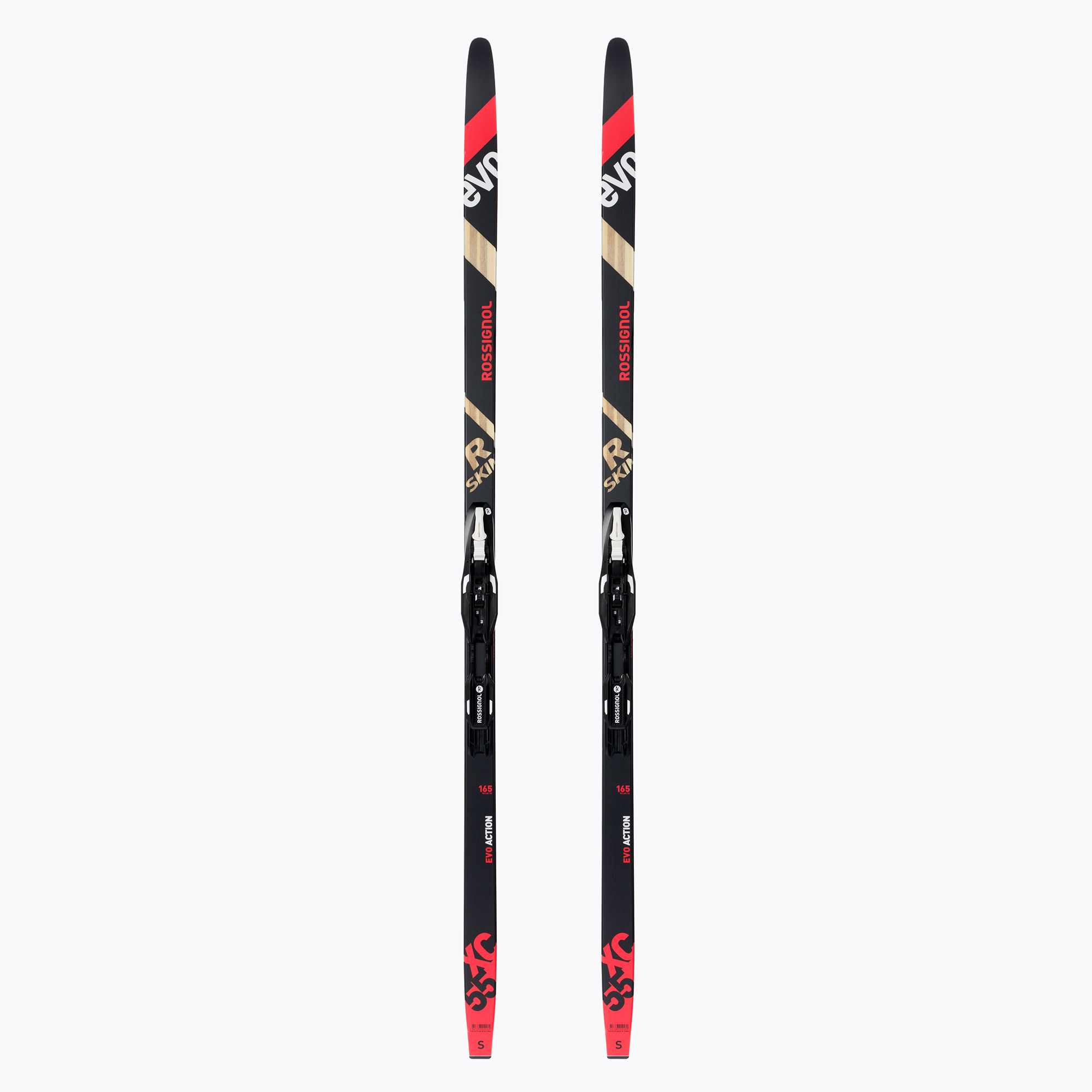 Men's cross-country skis Rossignol Evo XC 55 R-Skin + Control SI red/black