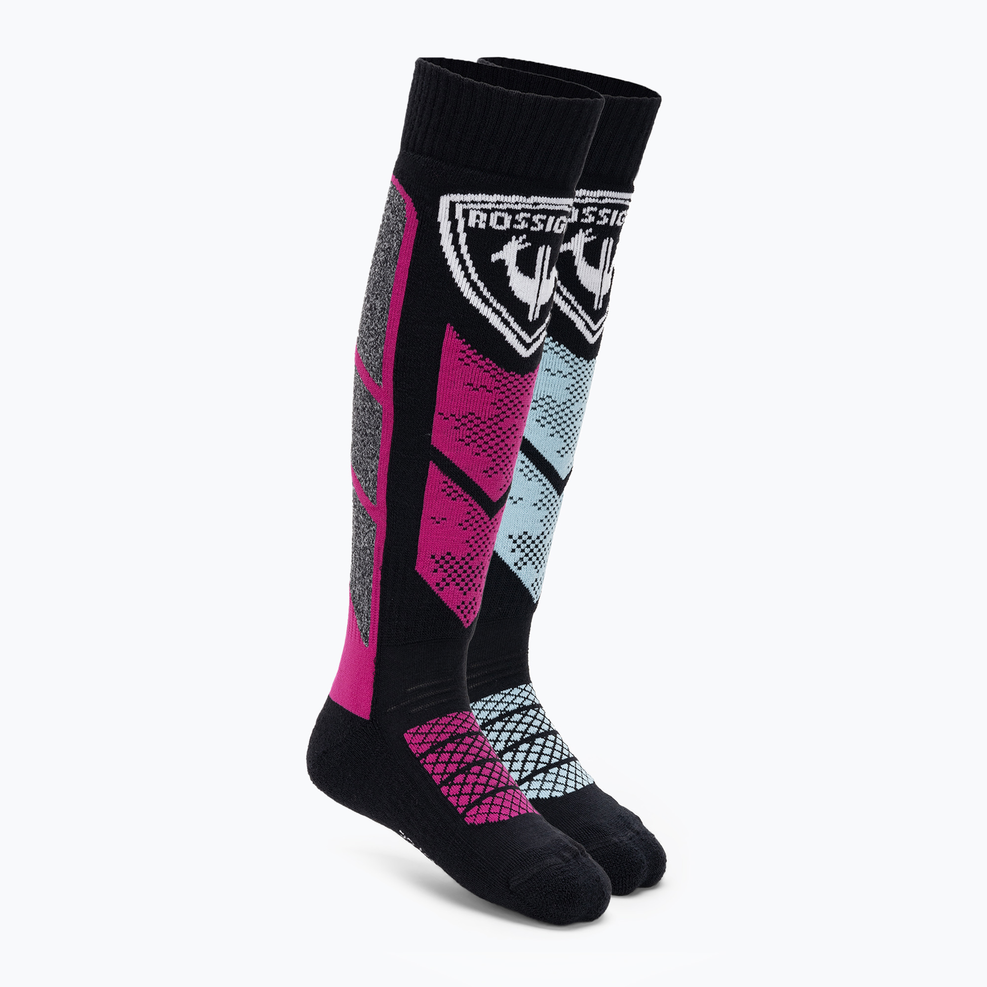 Rossignol L3 Jr Thermotech children's ski socks 2 pairs orchid pink (XXS)