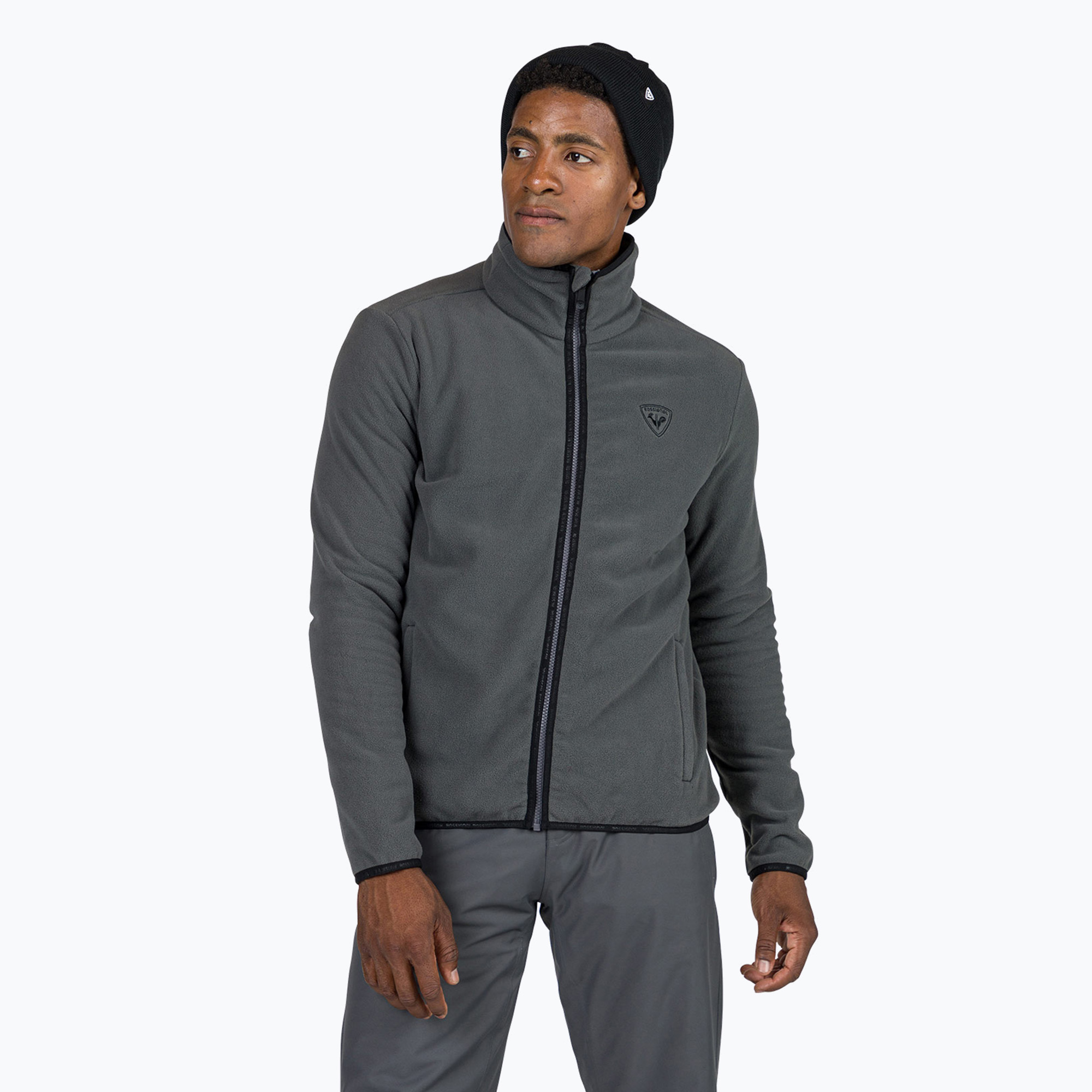 Men's Rossignol Strawpile Fleece Fz onyx grey sweatshirt (M)
