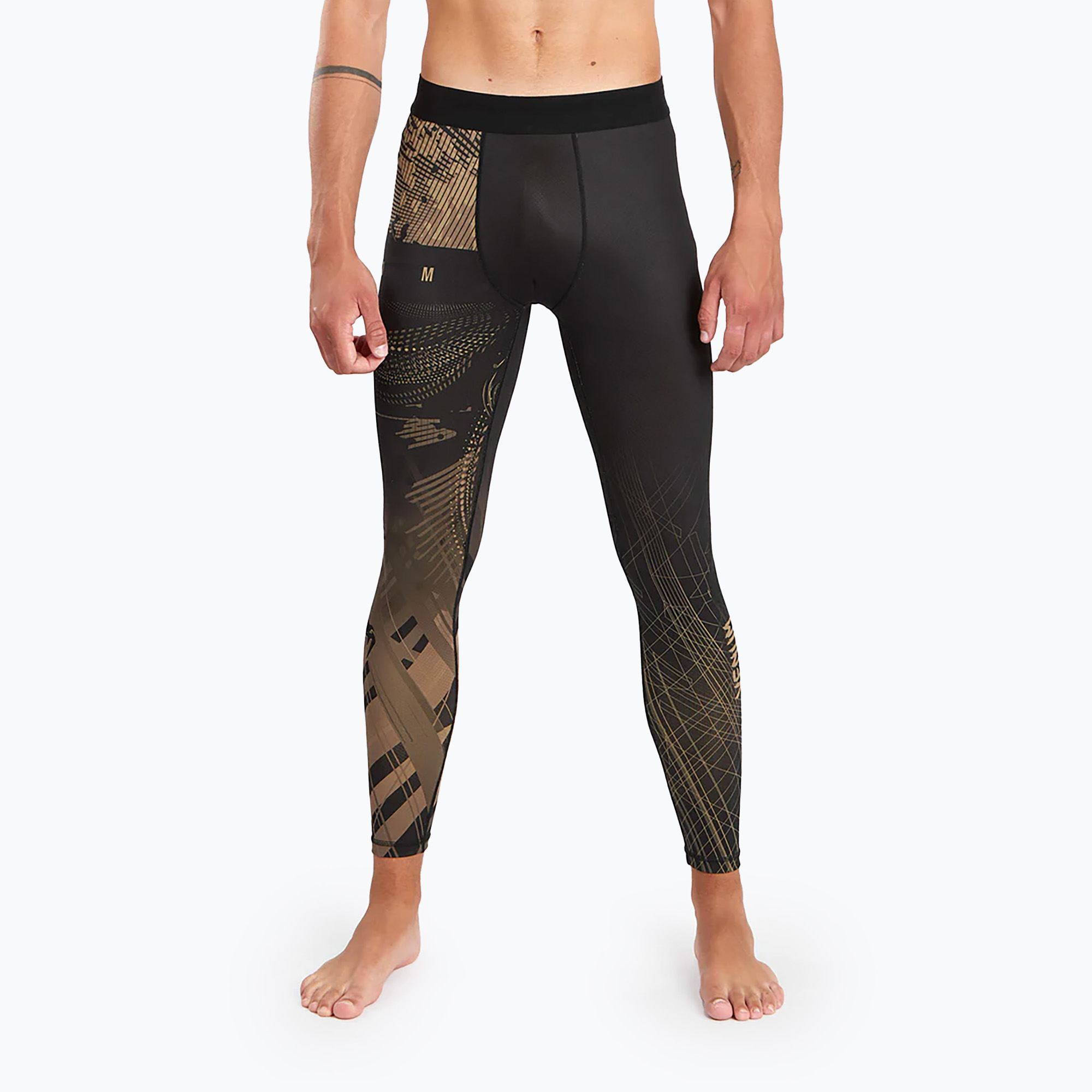 Men's leggings Venum Gorilla Jungle Spats sand/black (S)