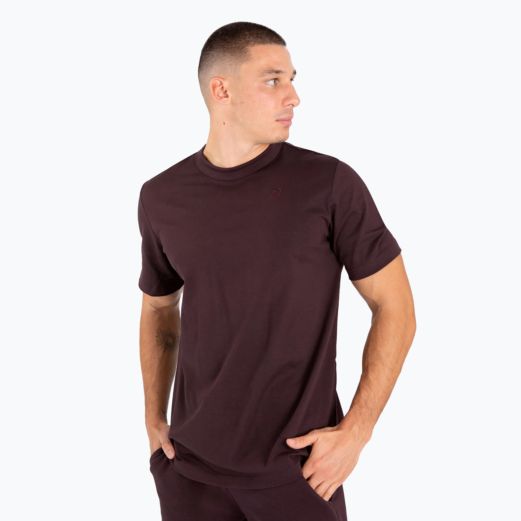Venum Silent Power men's training shirt dark brown (XXL)