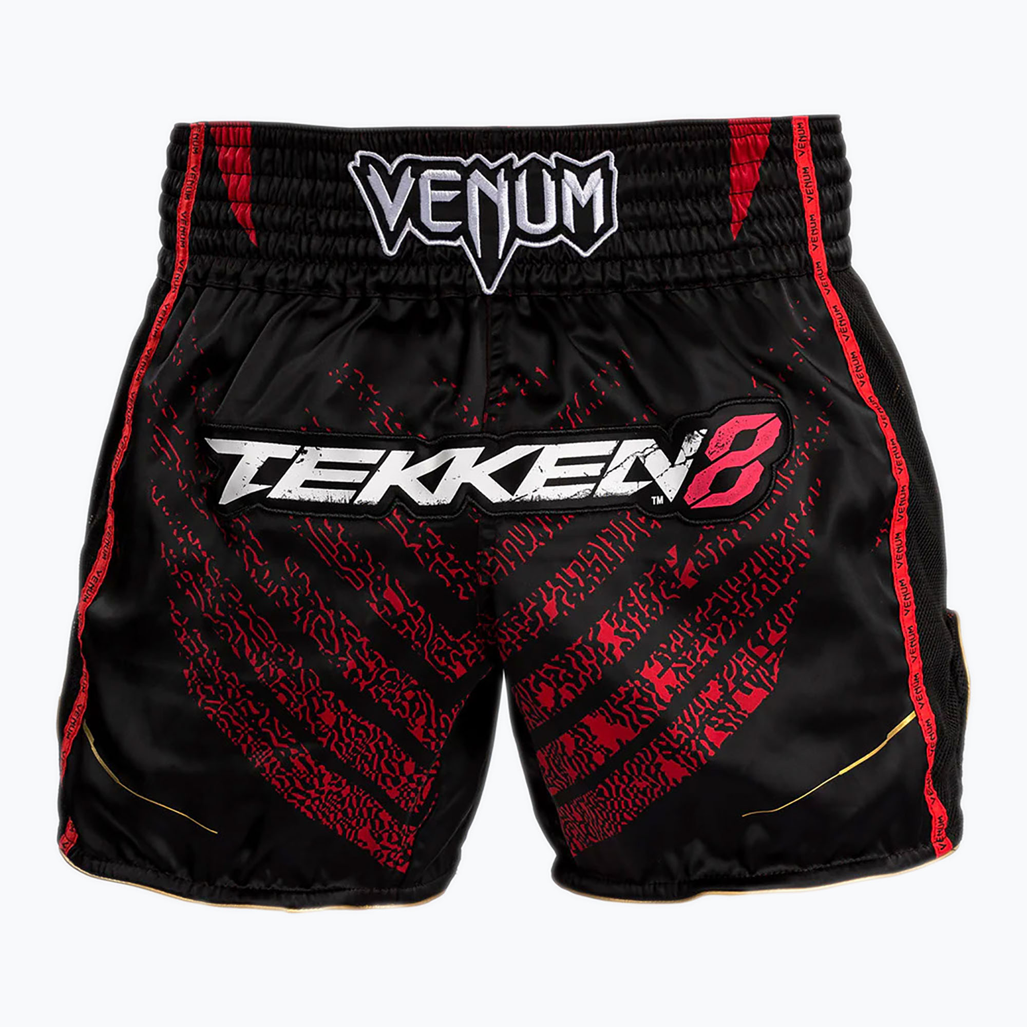 Men's training shorts Venum X Tekken 8 - Marshall Law Muay Thai Shorts black/red/gold