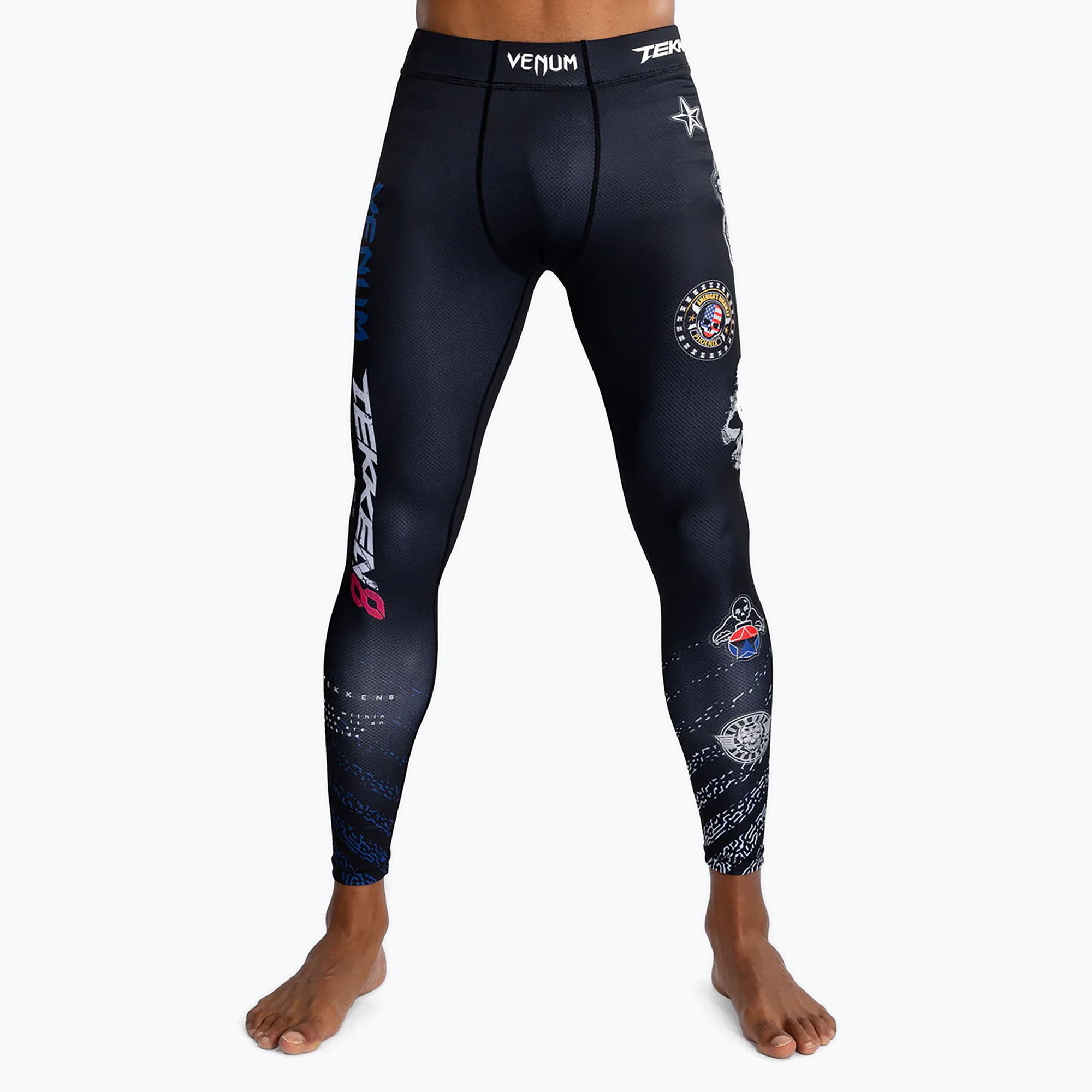 Men's training leggings Venum X Tekken 8 - Paul Phoenix Spats black/blue (M)