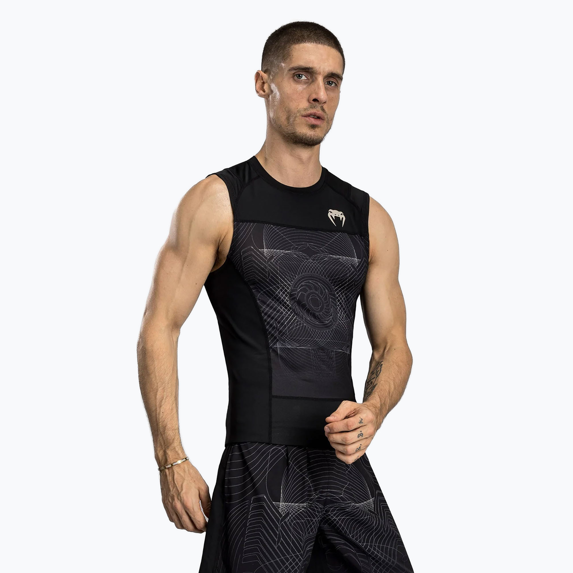 Venum G-Fit Air Men's Sleeveless Rashguard deep black/desert sand (S)