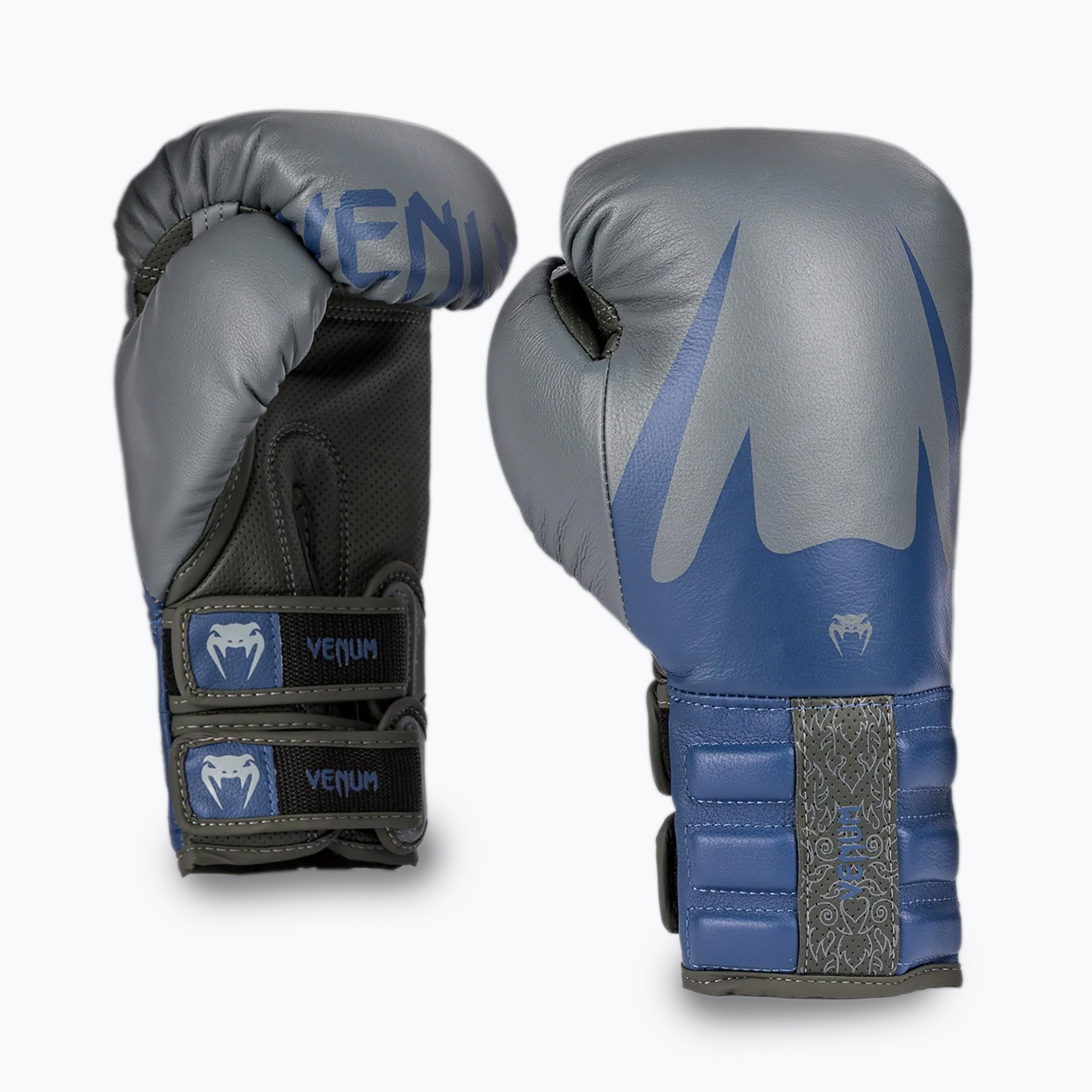 Venum Reverso Boxing Gloves storm grey/royal blue (16 oz)