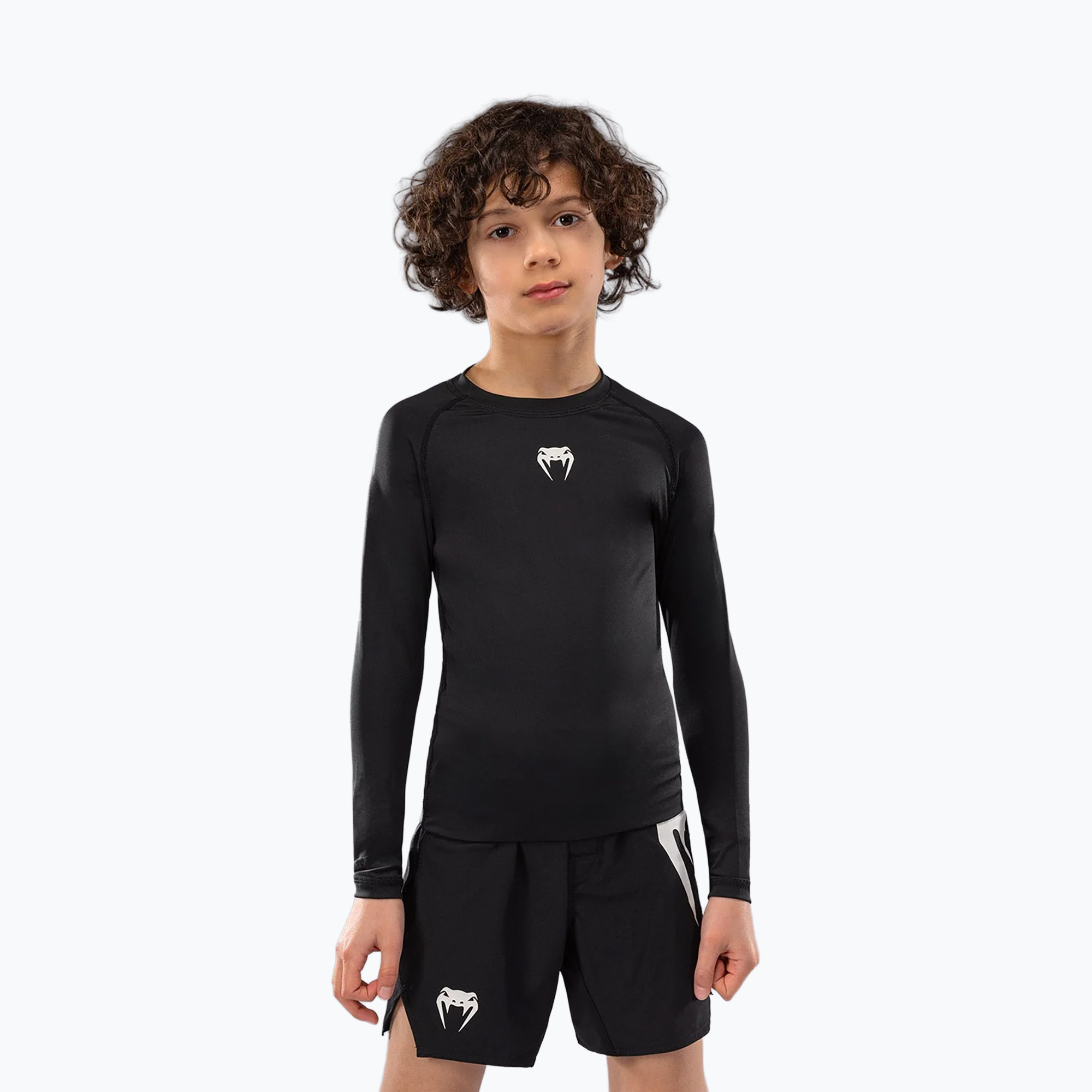 Venum Contender Rashguards Jr children's training longsleeve black (12)