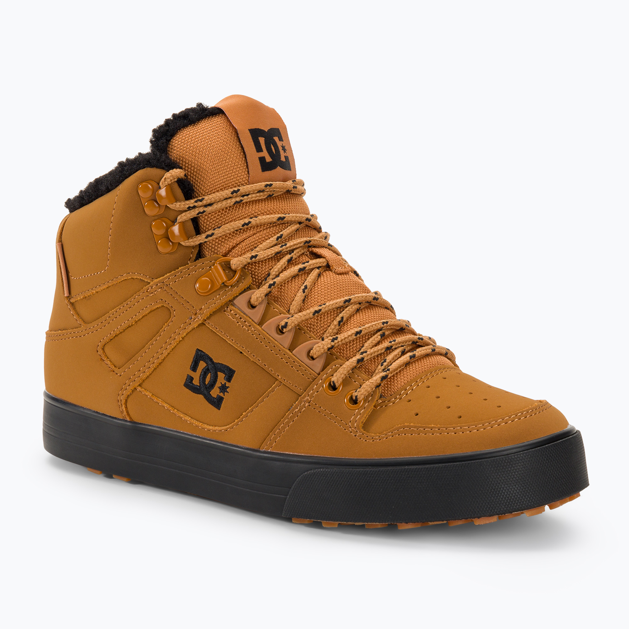 DC Pure High-Top wheat/black men's shoes (41 (8.5 US))