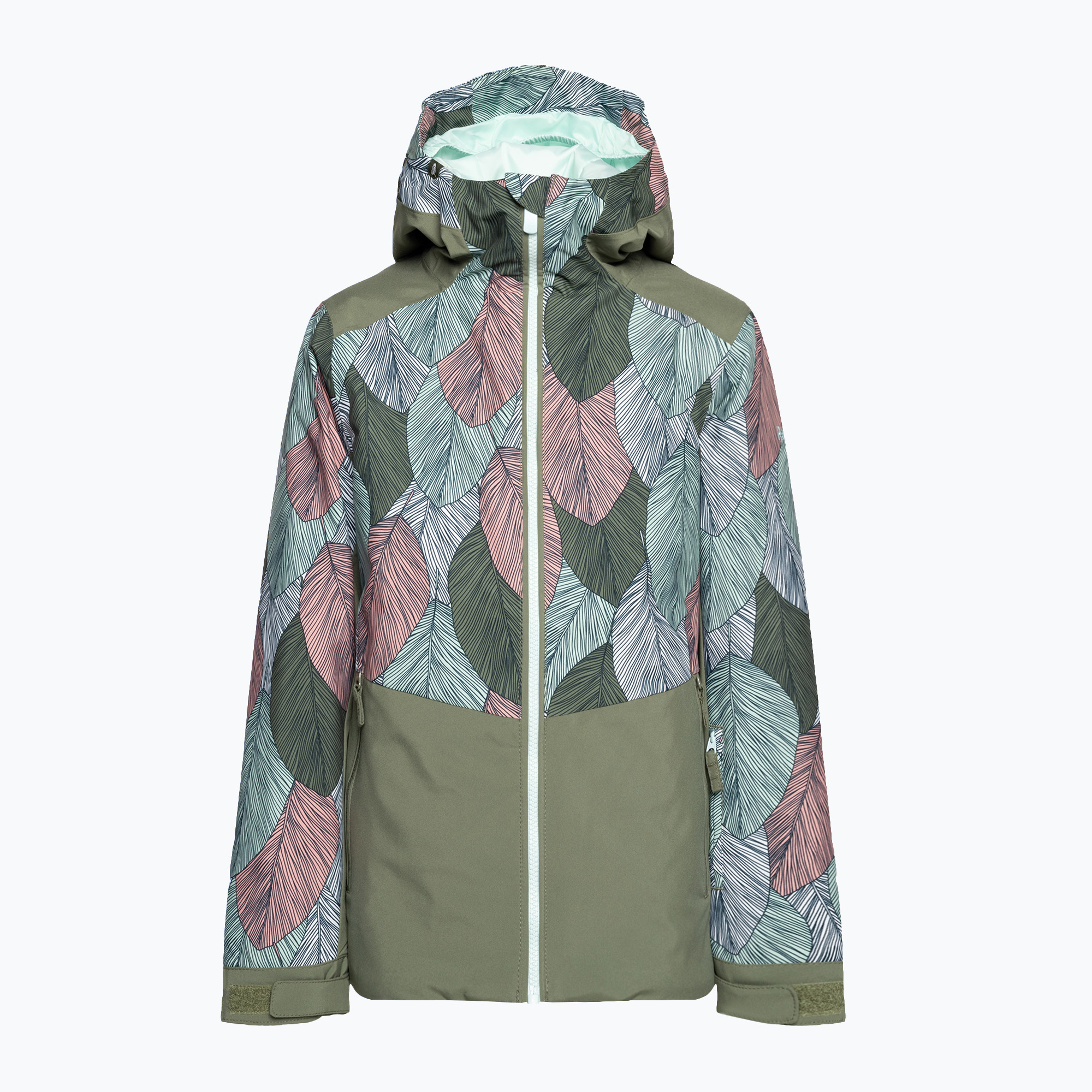 Children's snowboard jacket ROXY Silverwinter 2021 fair aqua la palmeraie rg (14/XL)