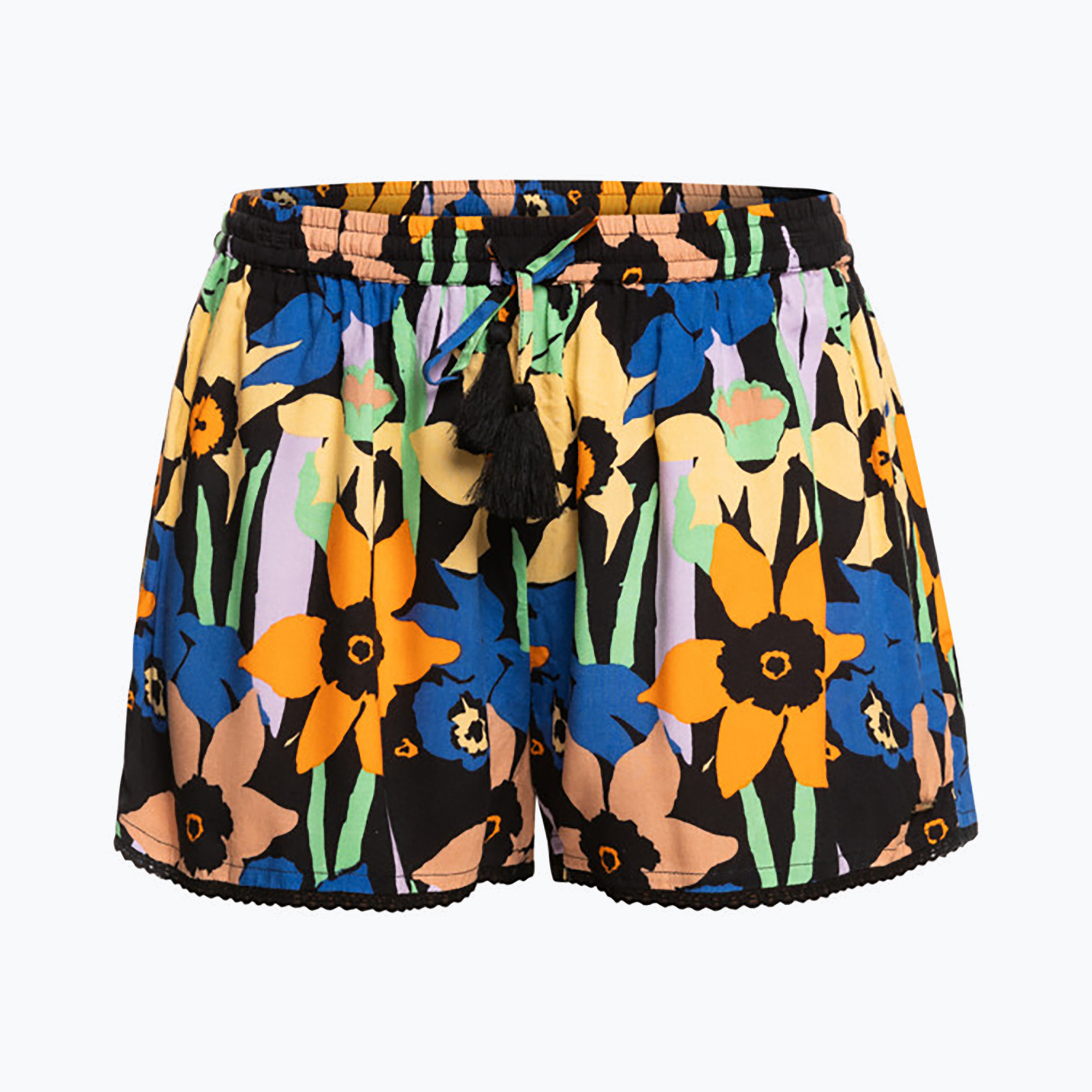 Women's swim shorts ROXY Salty Tan 2021 anthracite flower jammin