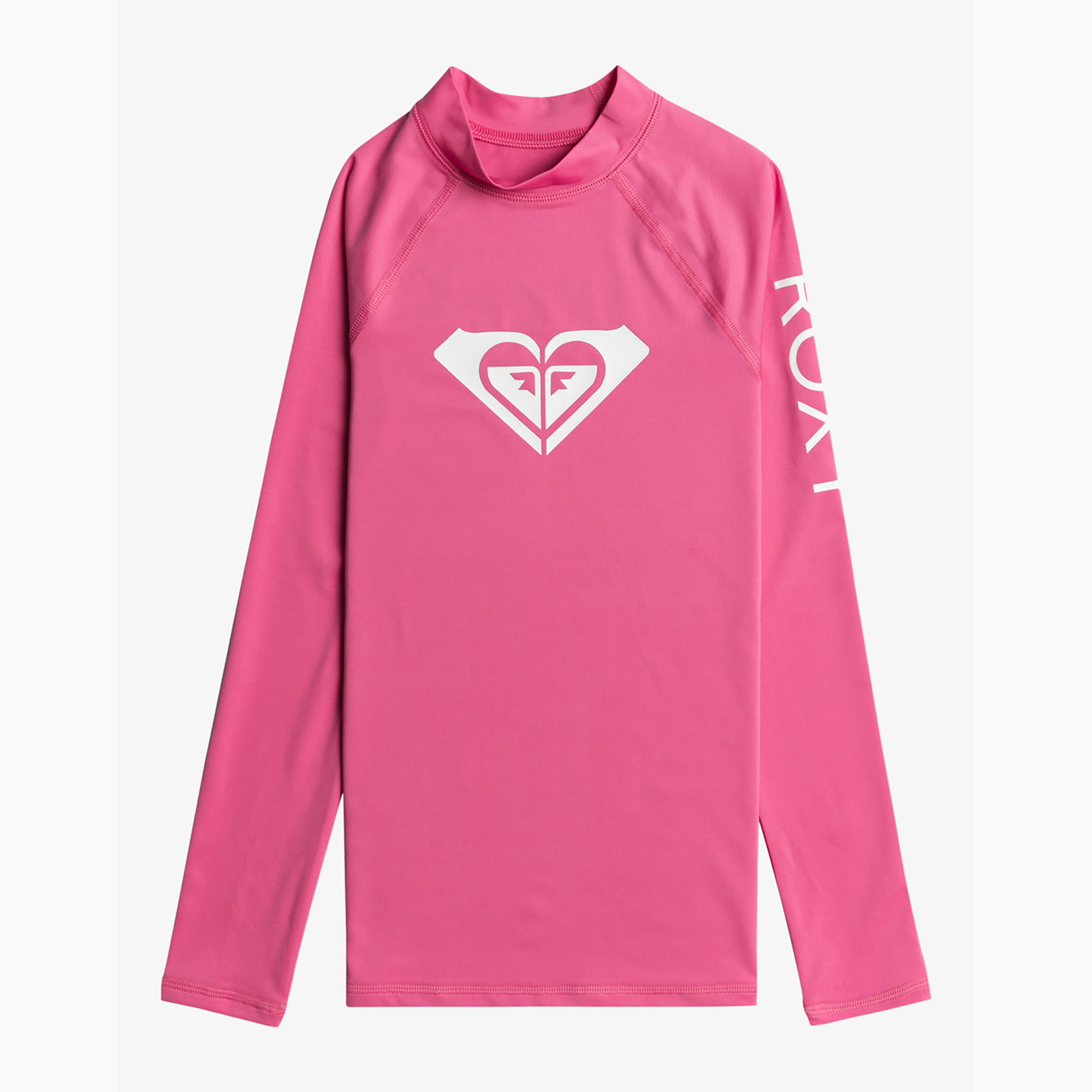 ROXY Whole Hearted shocking pink children's swimming longsleeve (140 cm)