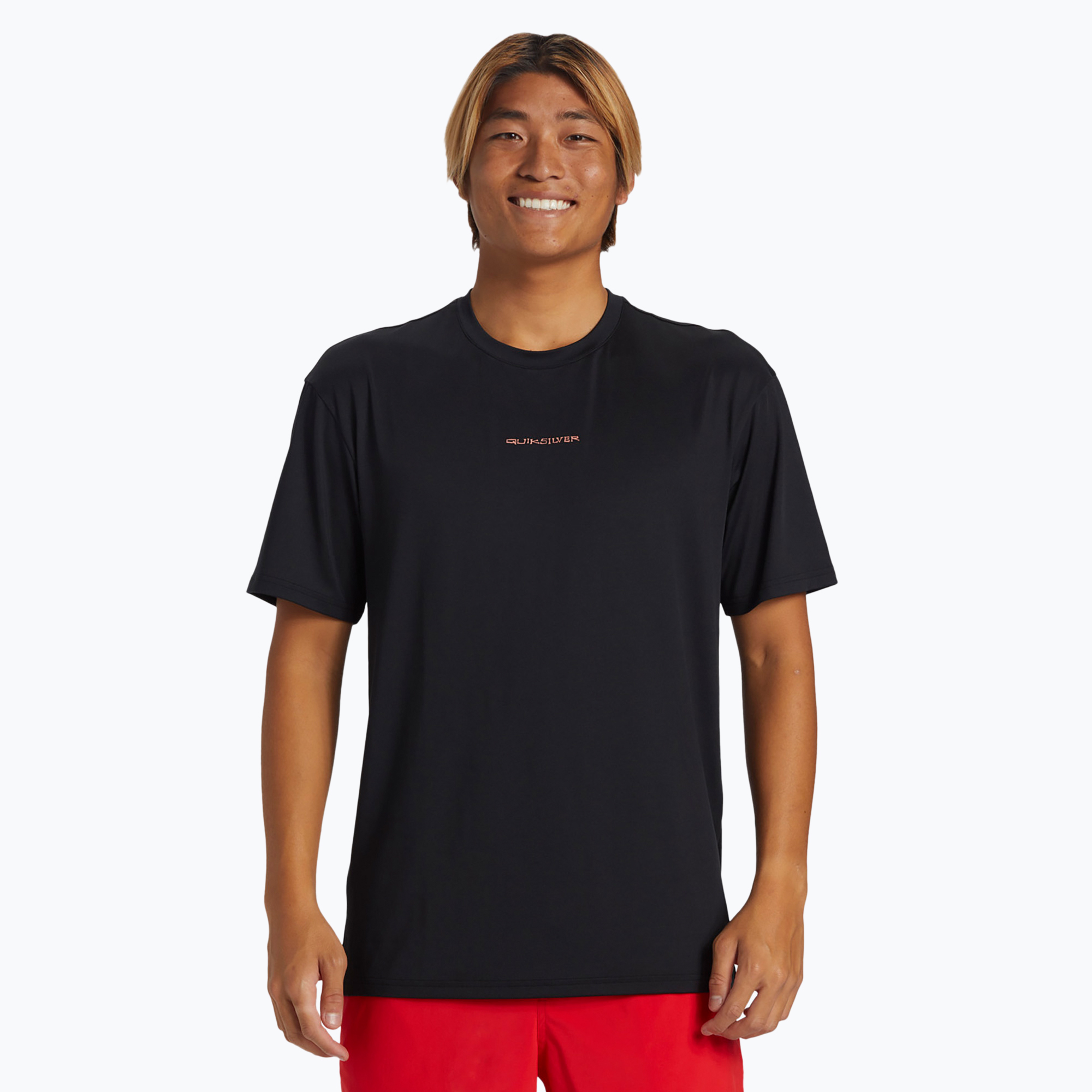 Men's Quiksilver Everyday Surf Tee black/white swim shirt (S)