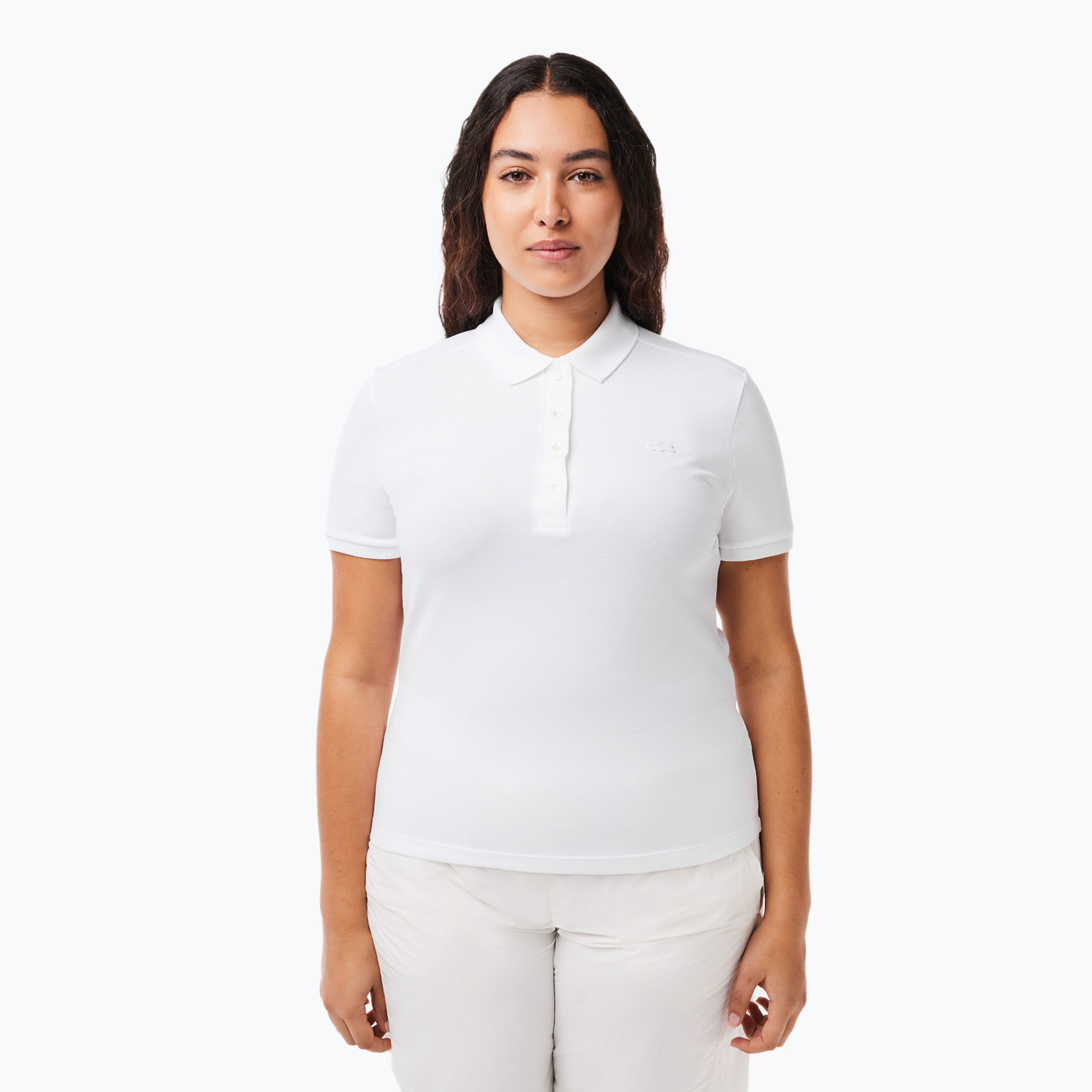 Women's Lacoste Polo Shirt PF5462 001 white (38)