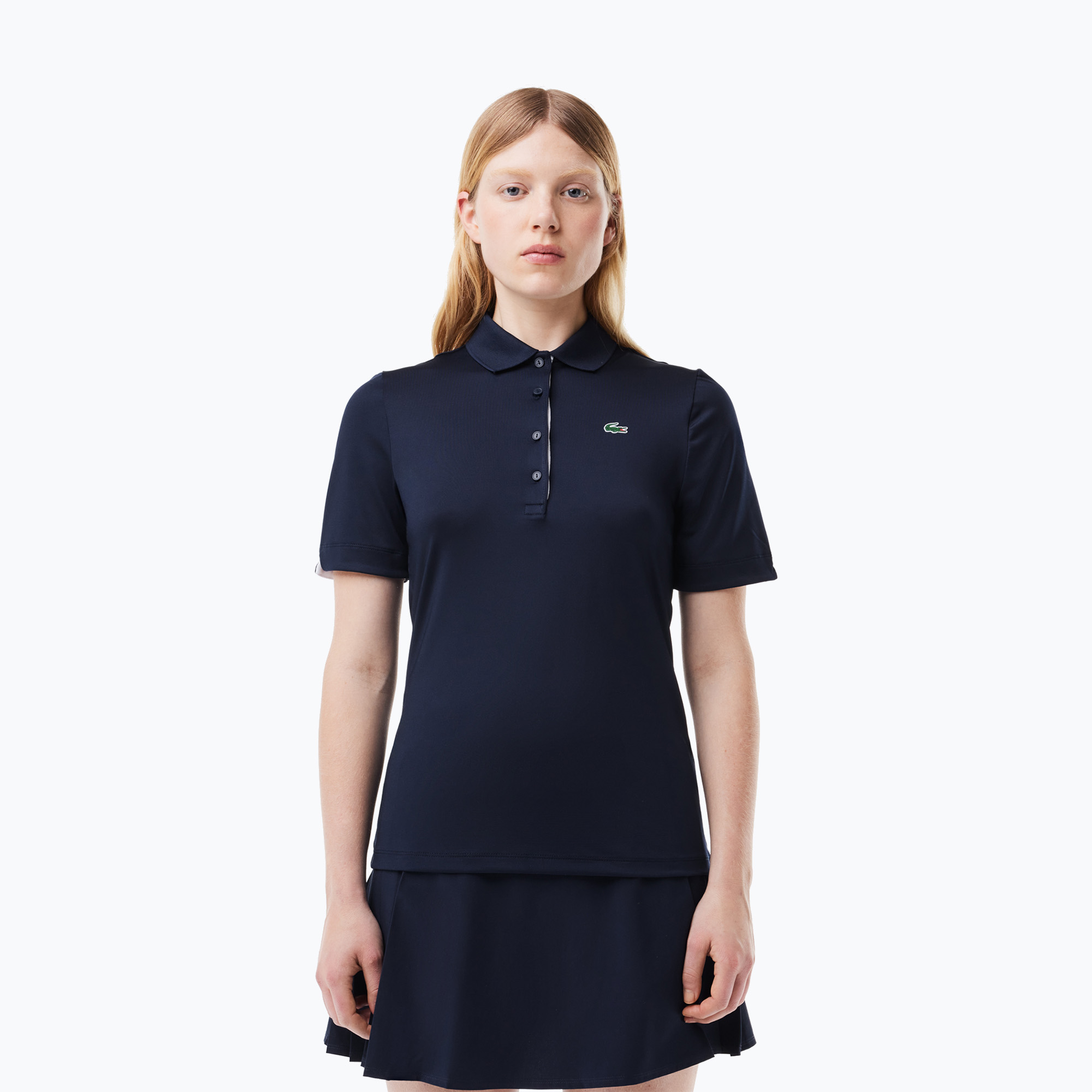 Lacoste women's polo shirt PF5179 navy blue/white (38)