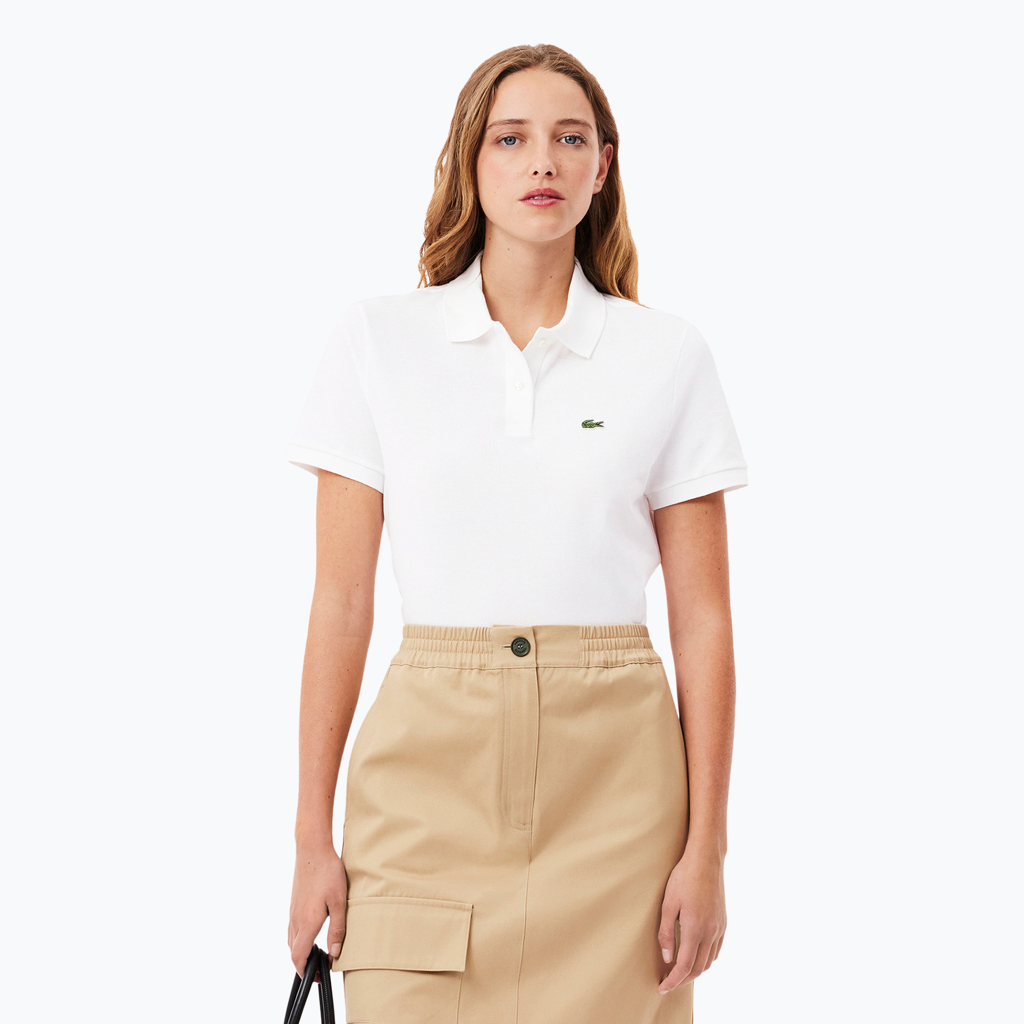 Women's polo shirt Lacoste Polo PF7839 white (34)
