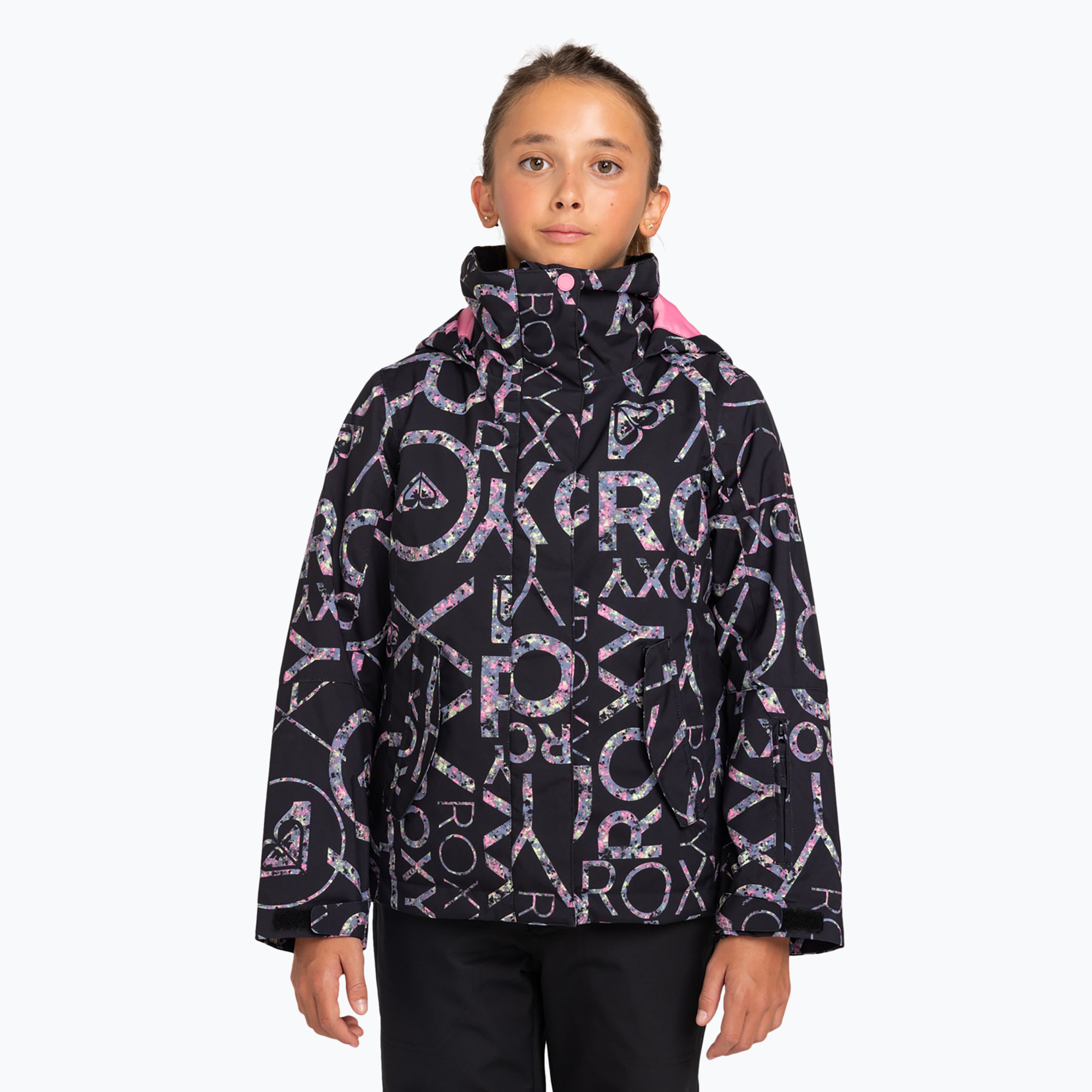 Children's snowboard jacket ROXY Roxy Jetty Girl true black lluvia rg (16/XXL)
